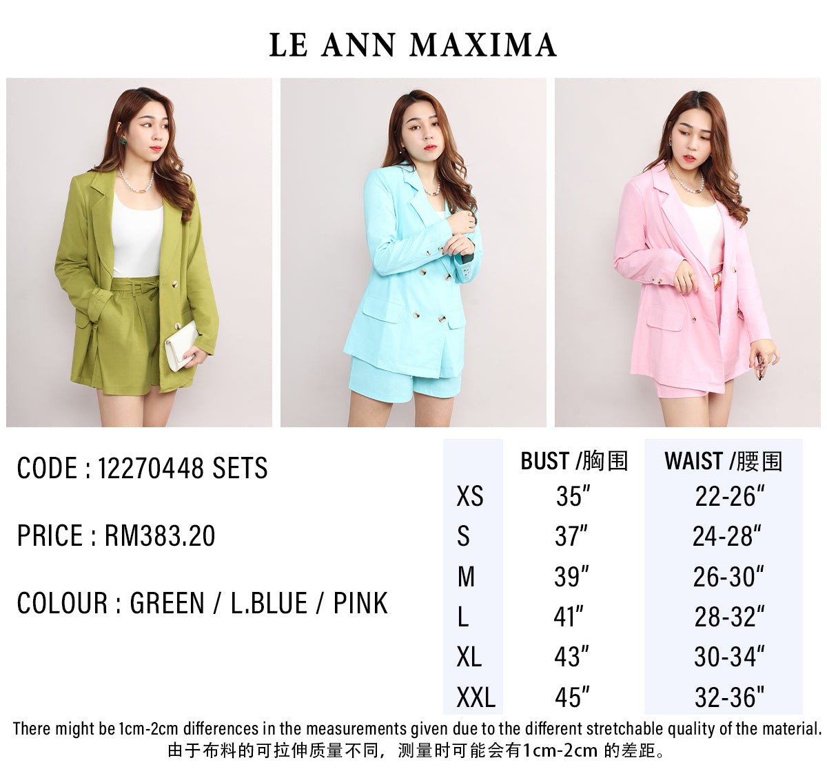 Elegant Blazer & Front Shorts Set