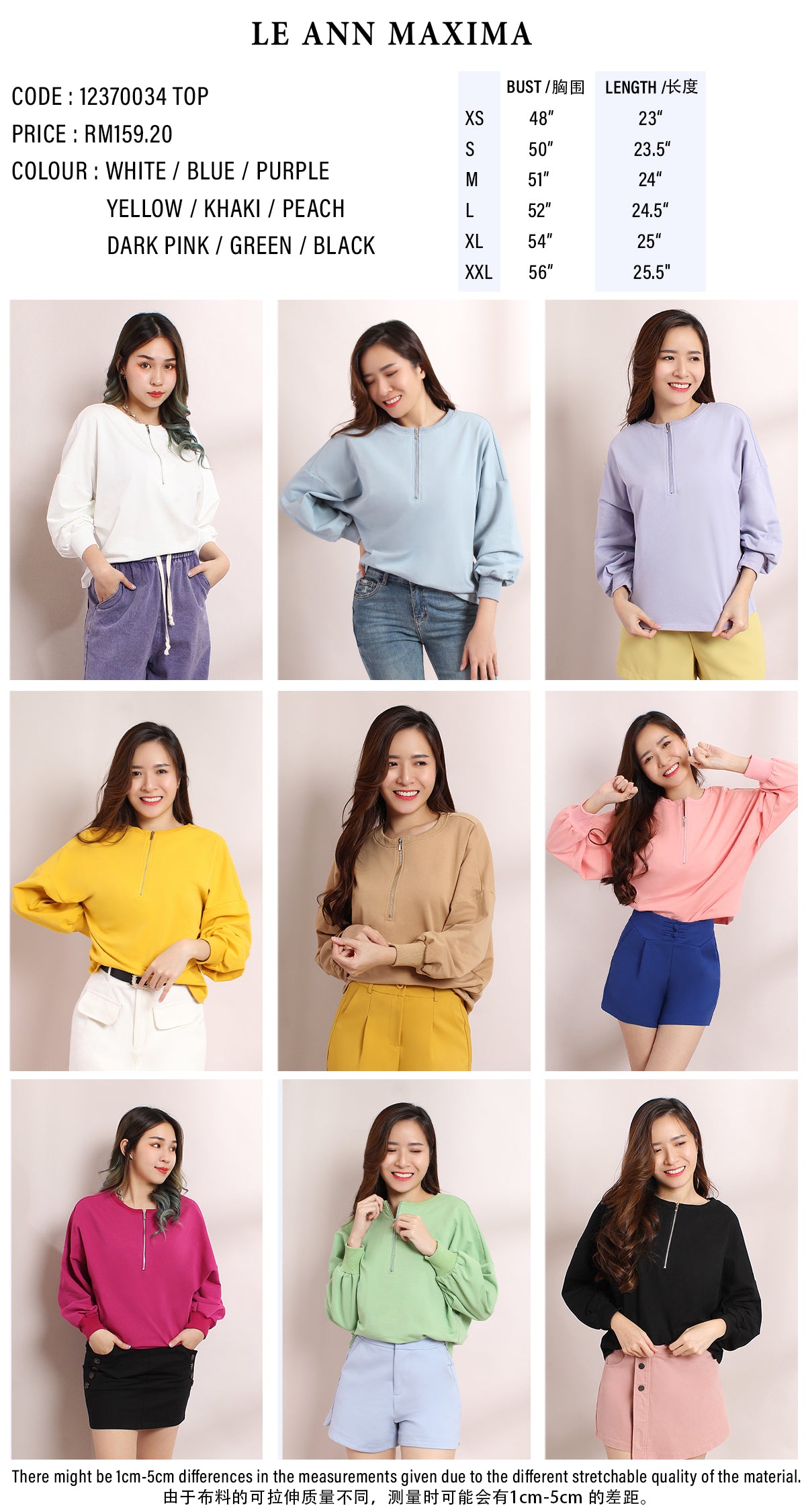 Asena Zipped Sweat Shirt