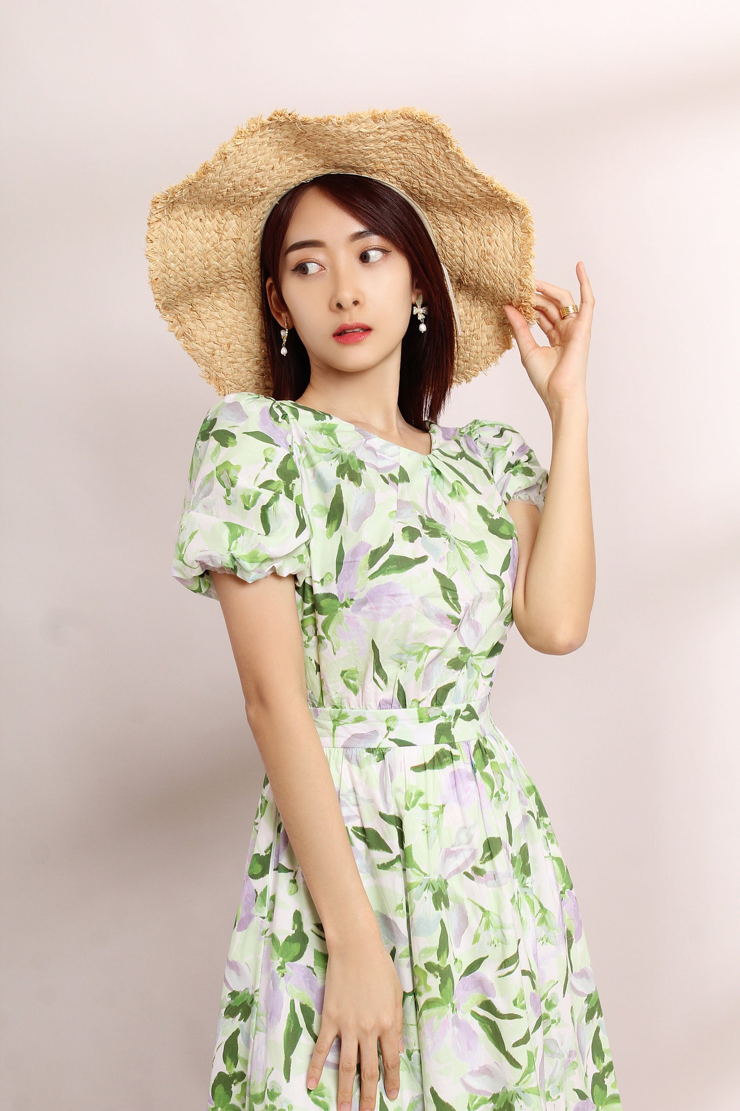 Althea Floral Ruffled Dress