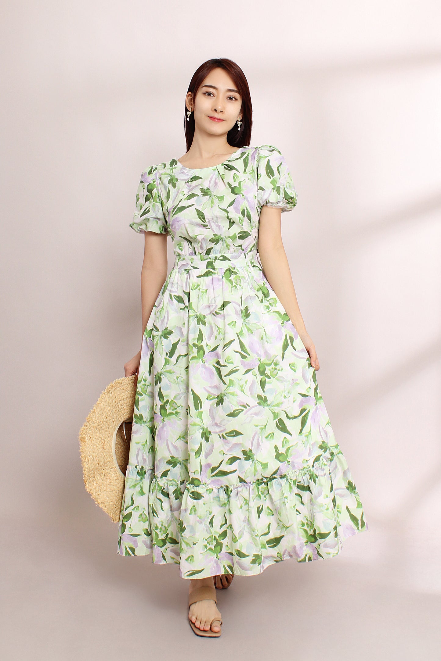Althea Floral Ruffled Dress