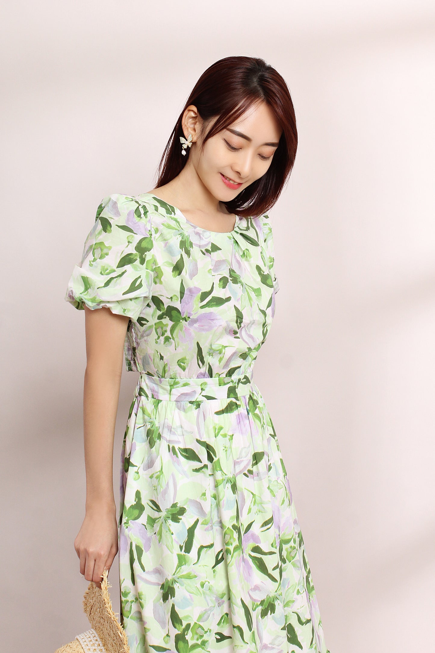 Althea Floral Ruffled Dress