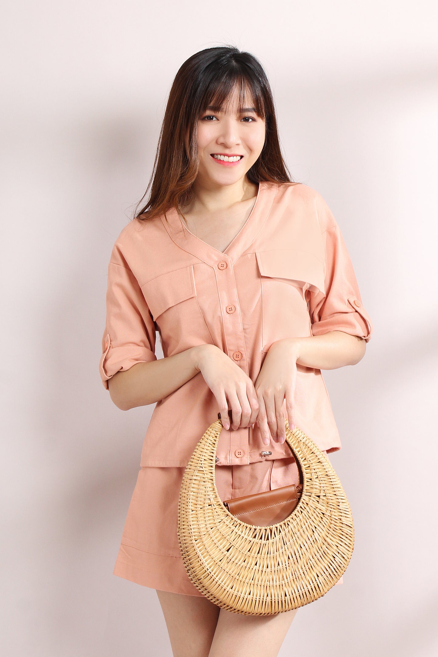 Alessia Cotton Linen Cargo Set
