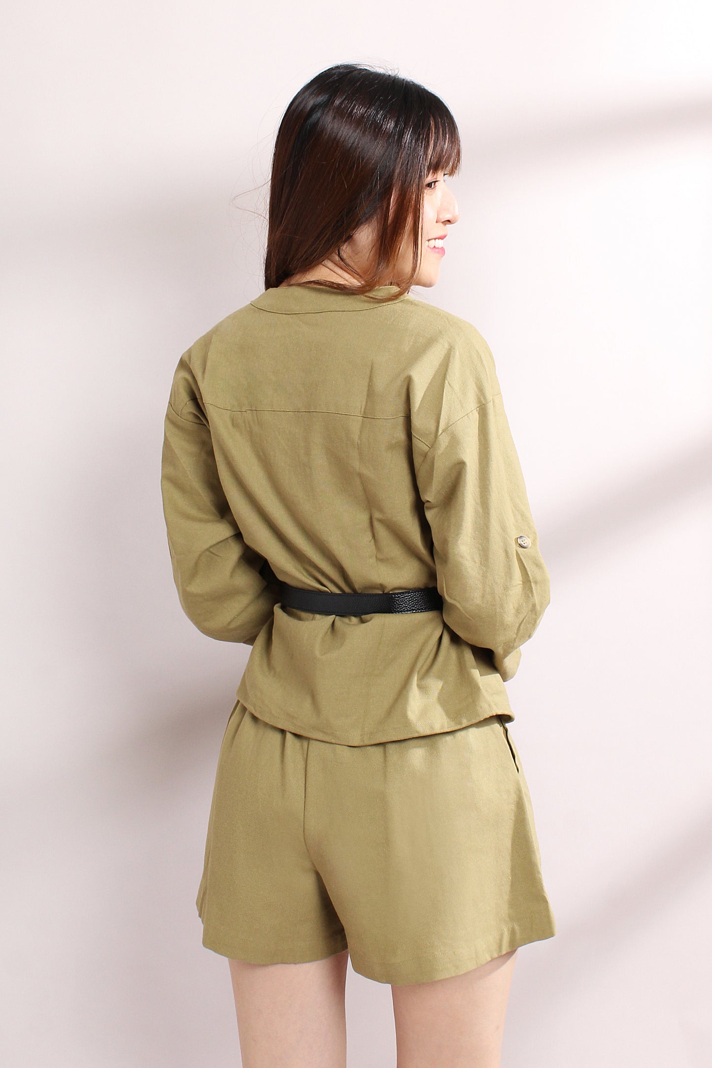 Alessia Cotton Linen Cargo Set
