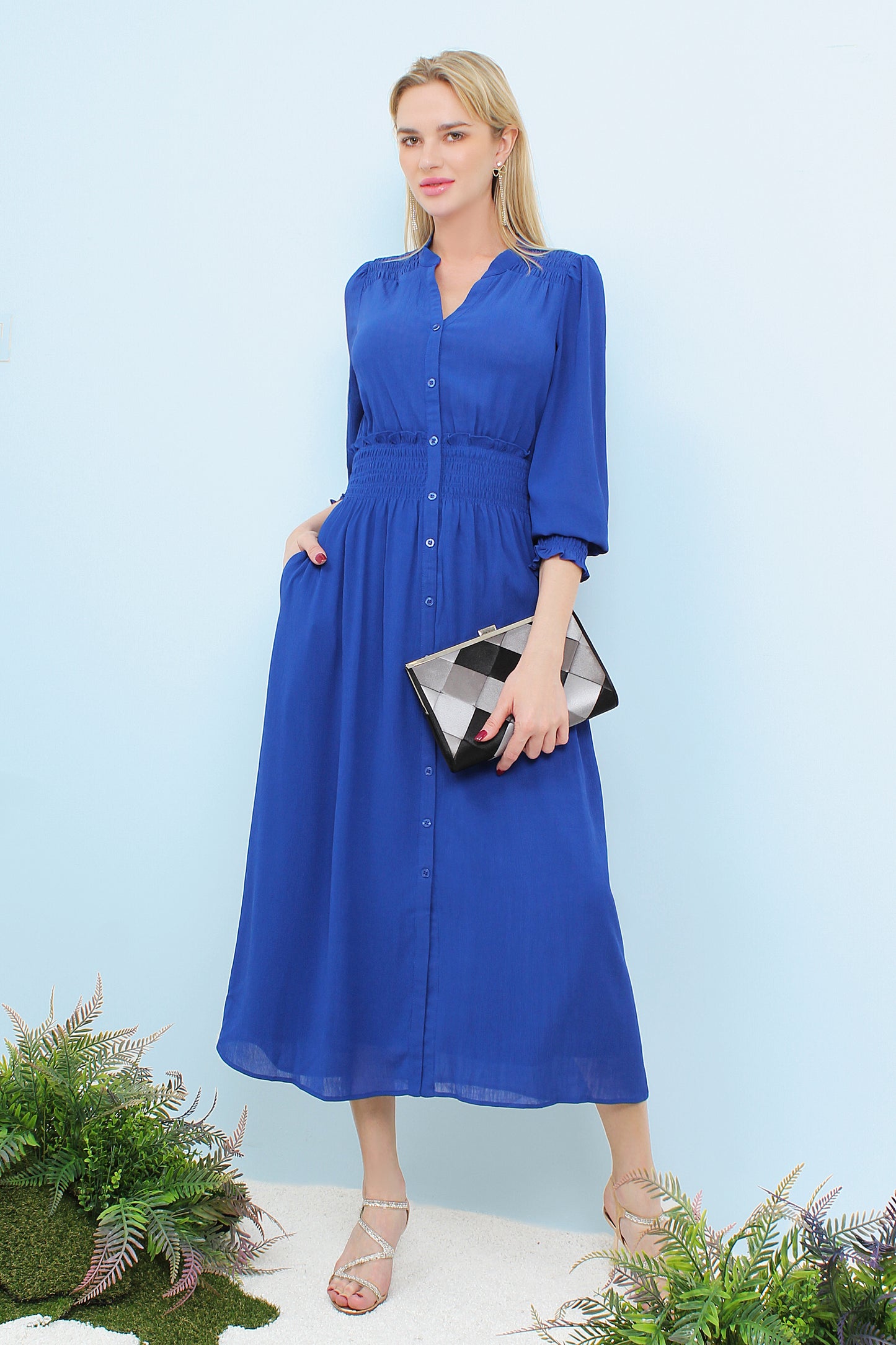 Alurra Chiffon Smocked Dress