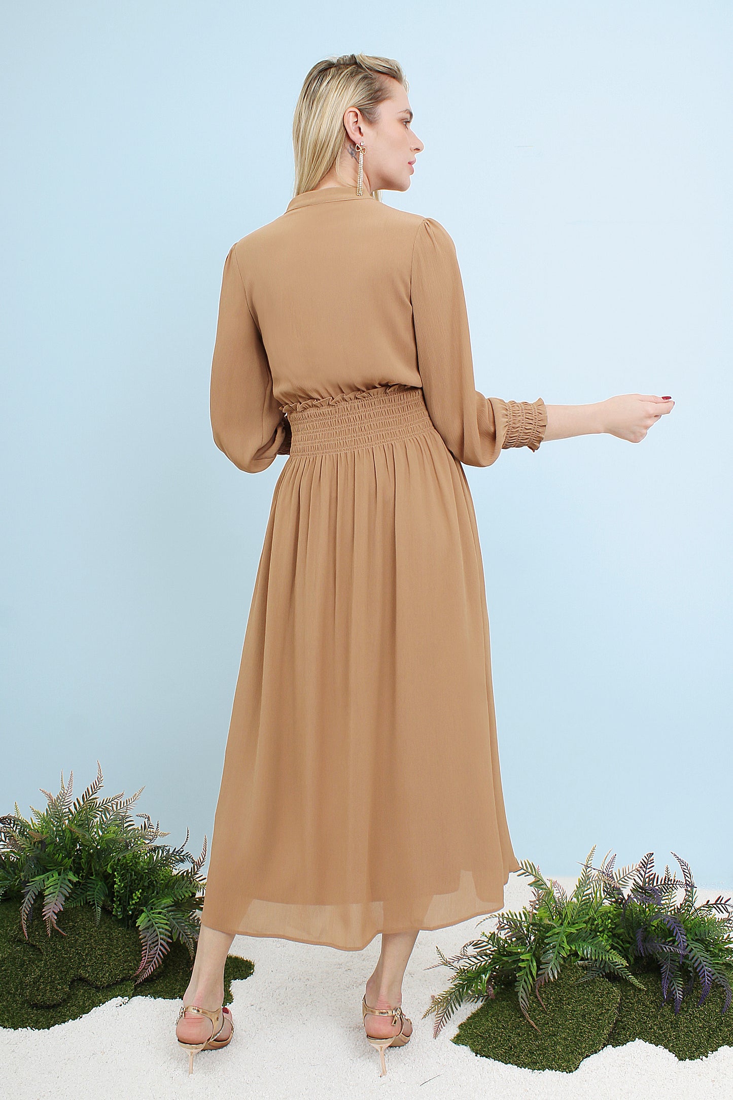 Alurra Chiffon Smocked Dress