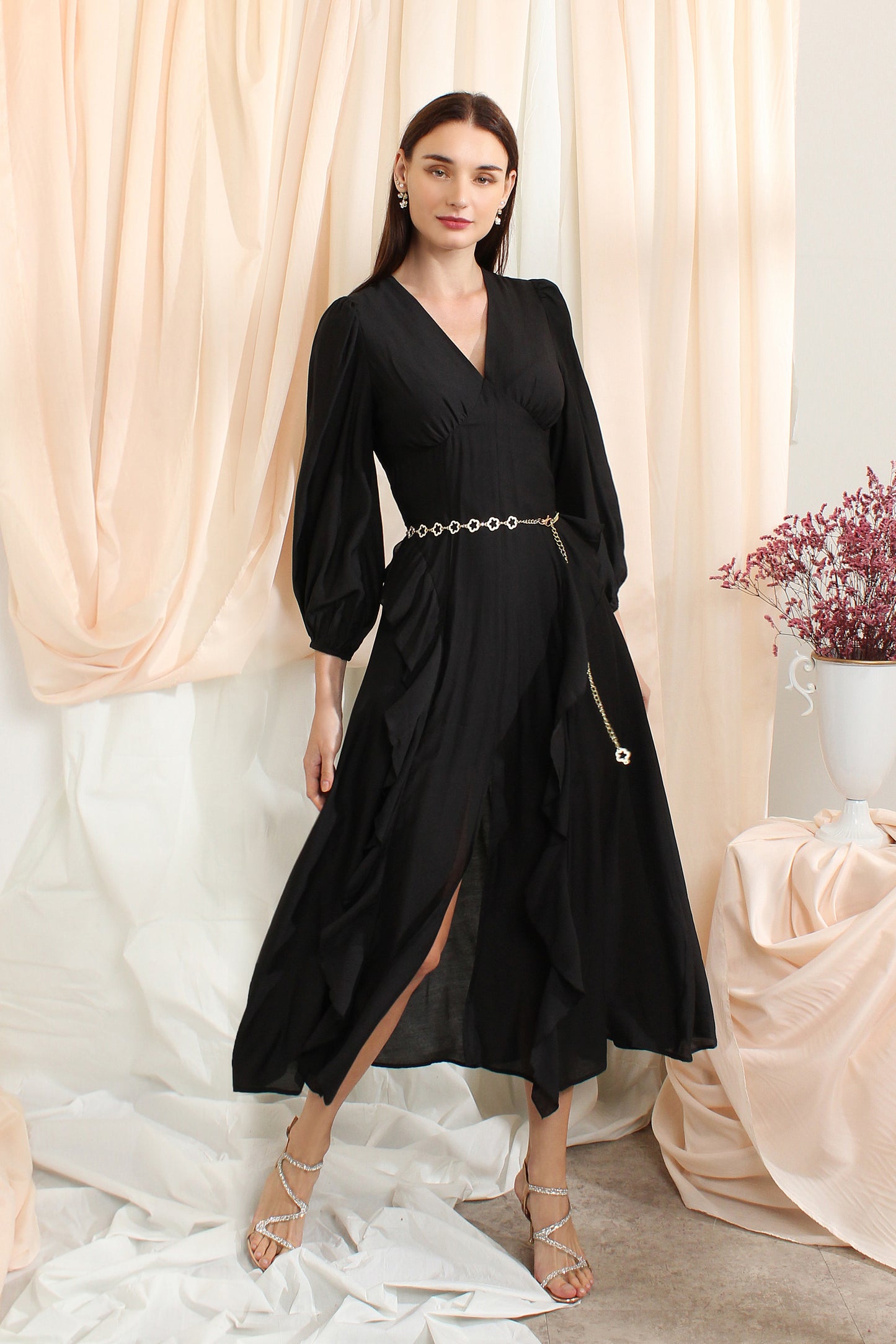 Aleia Dress with Ruffles