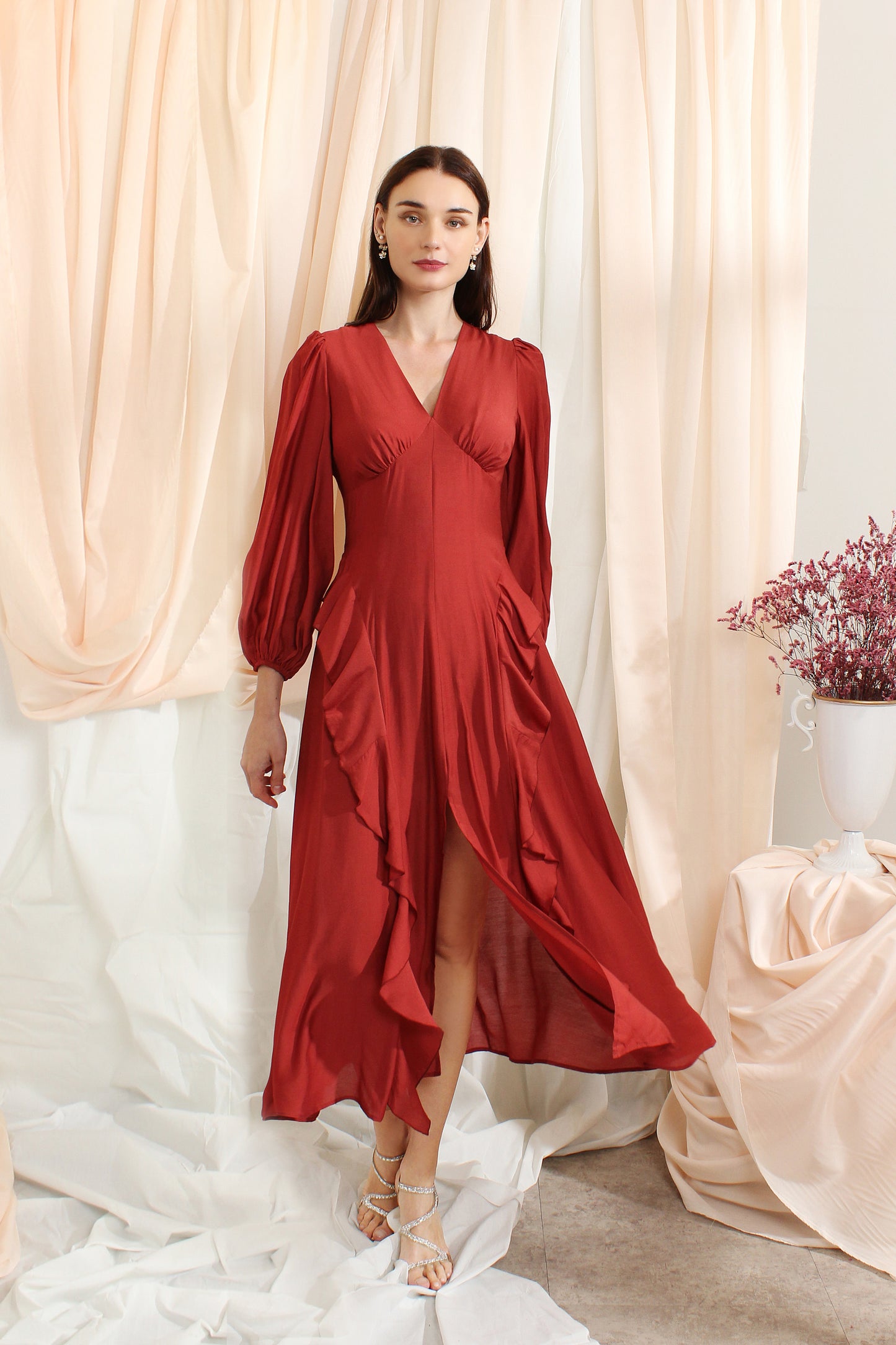 Aleia Dress with Ruffles