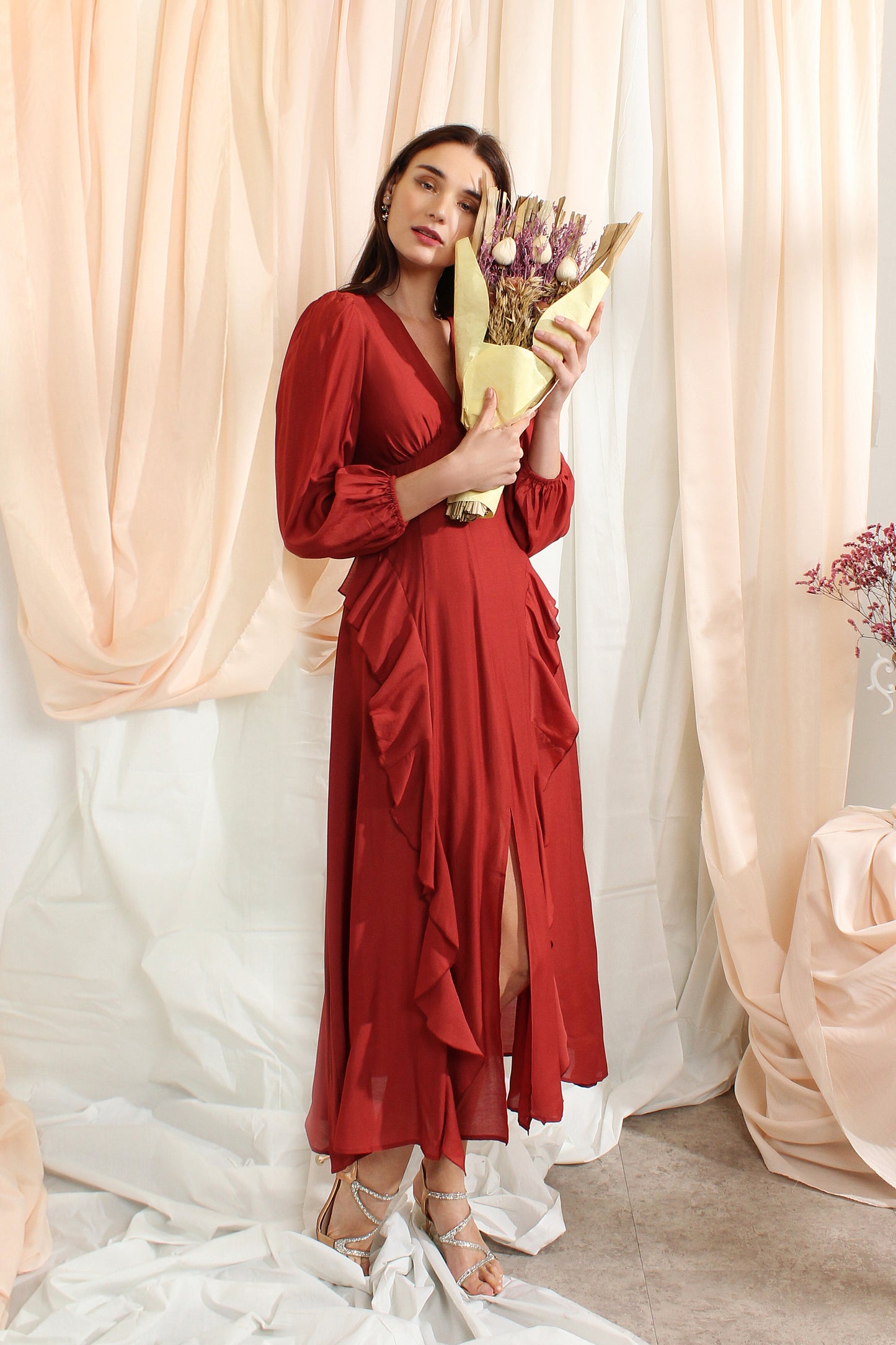 Aleia Dress with Ruffles