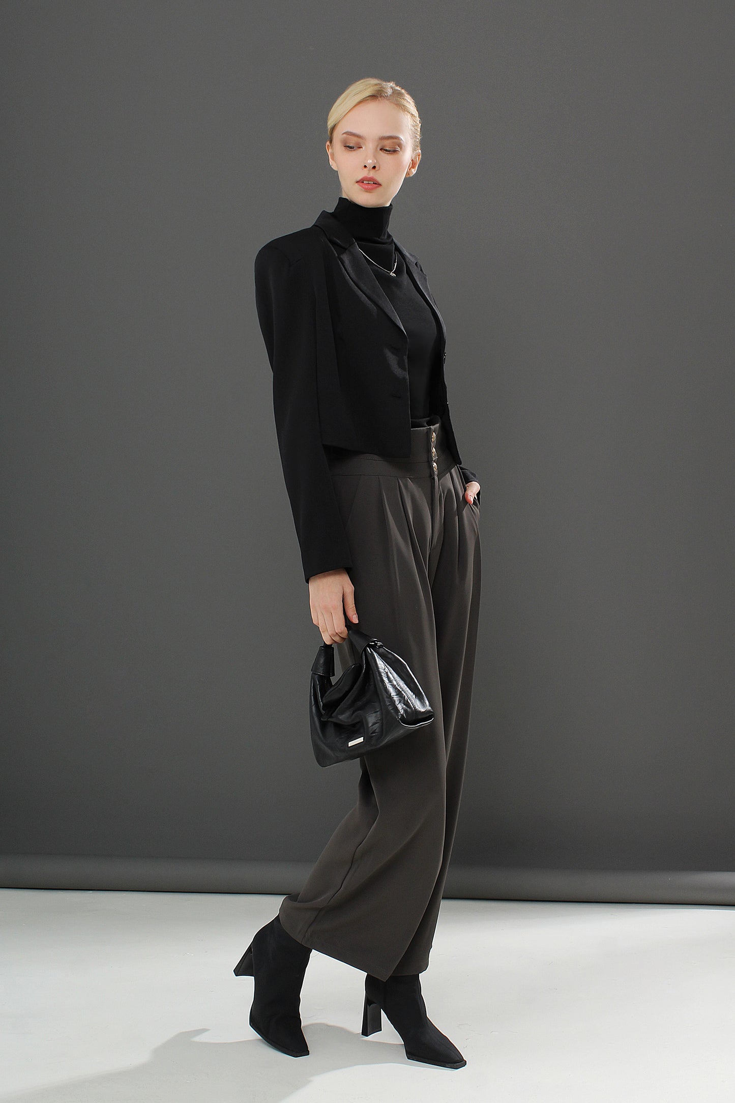 Cyan Suite Fabric Long Pants
