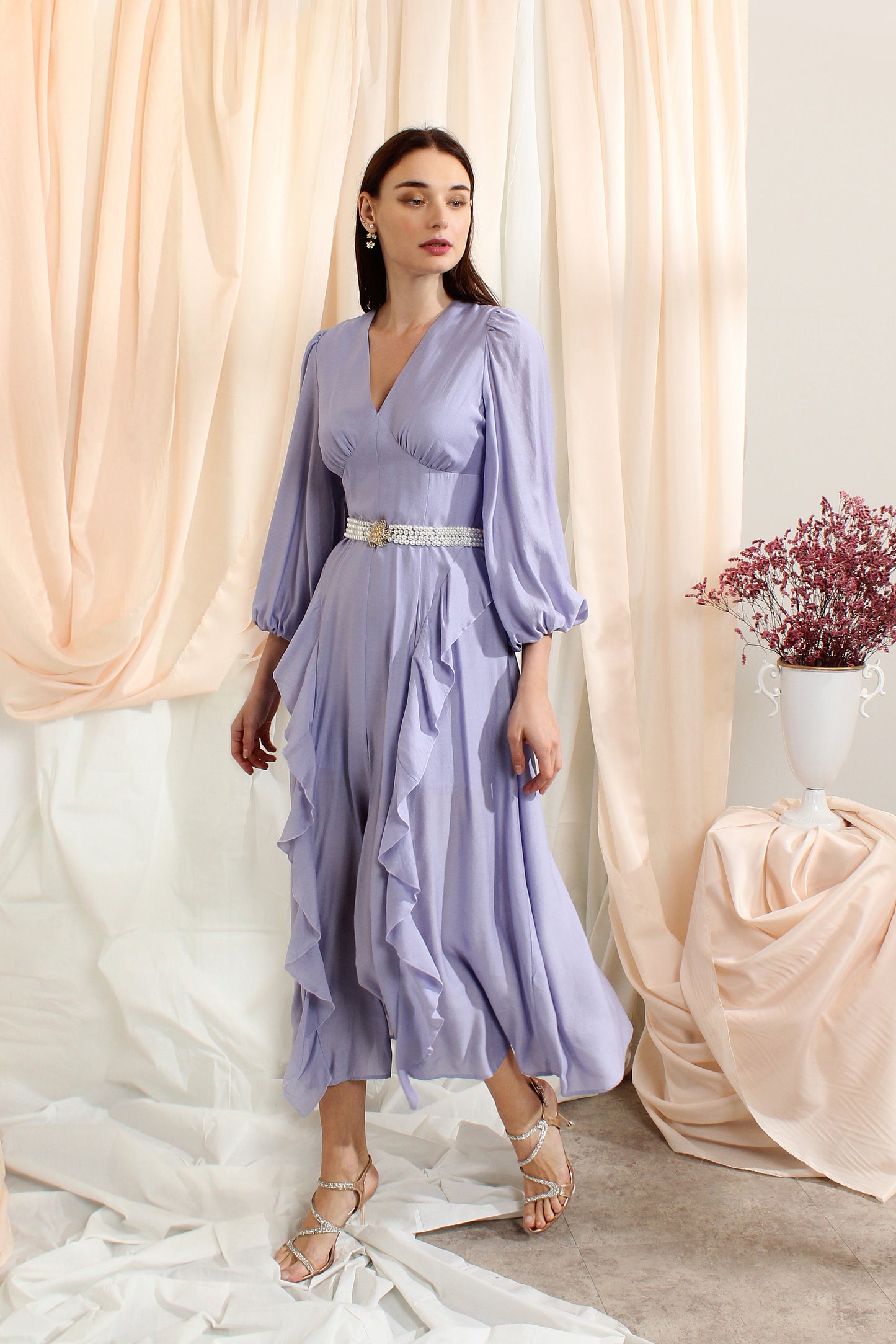 Aleia Dress with Ruffles
