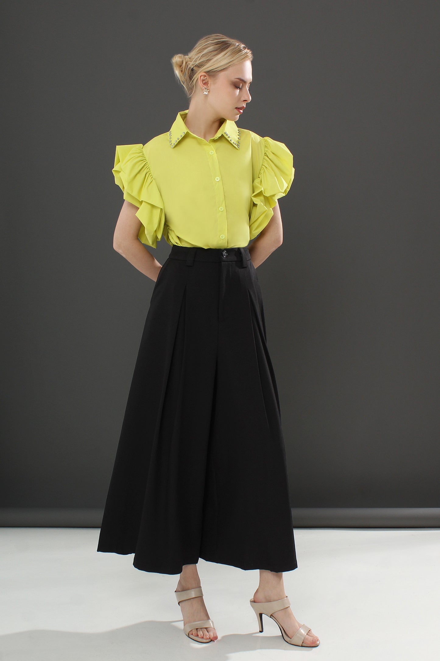 Estelle Smooth Satin Casual Pants