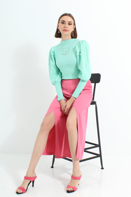 Ayleth Front Slit Pants