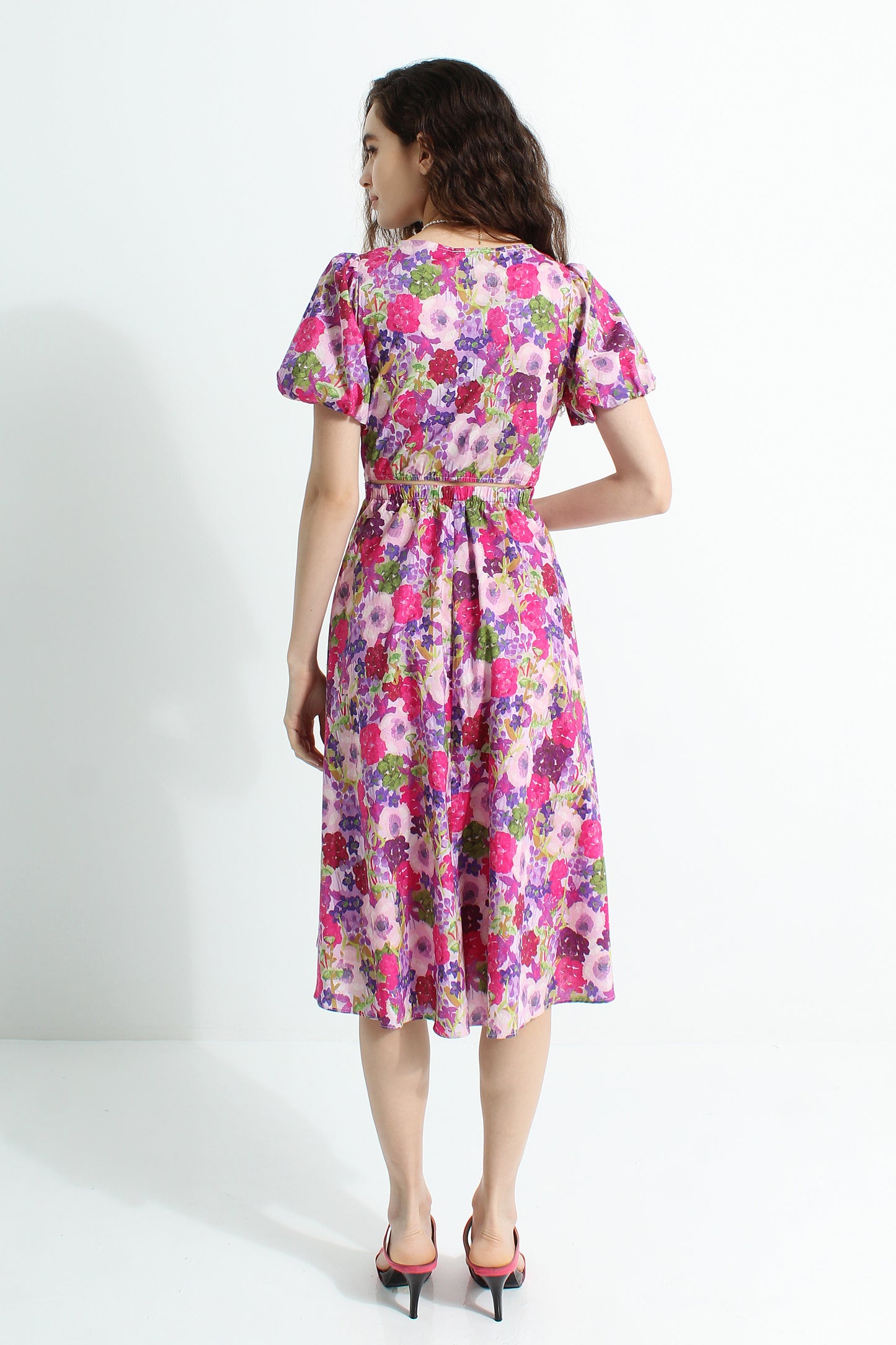 Arisa Floral Midi Dress
