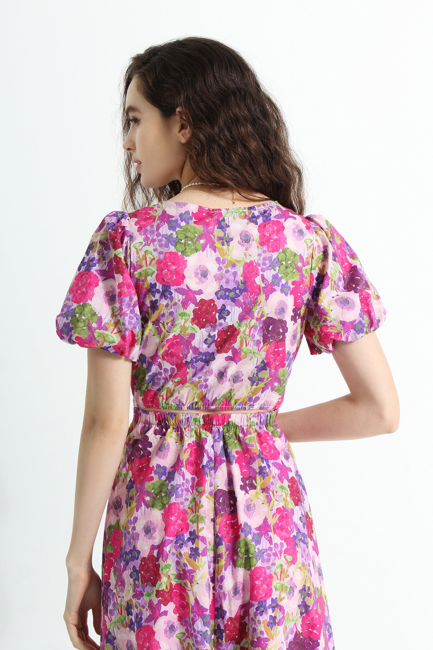 Arisa Floral Midi Dress