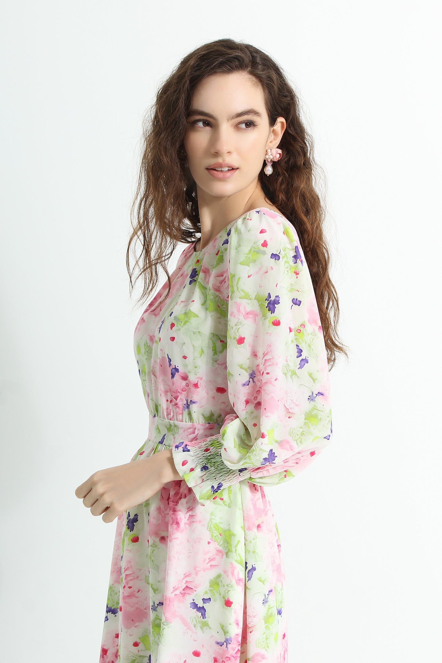 Ayanna Ruffled Floral Dress