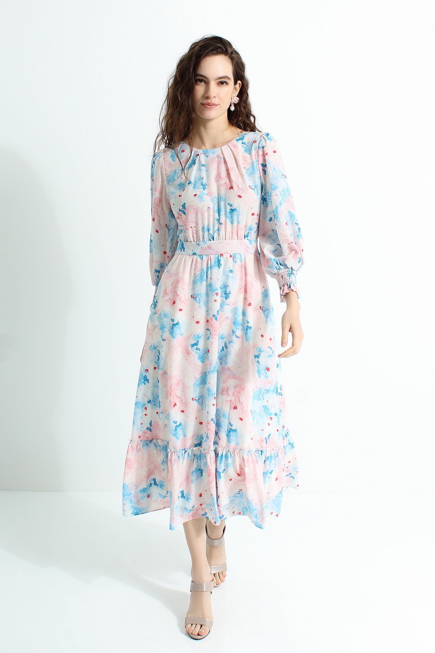Ayanna Ruffled Floral Dress