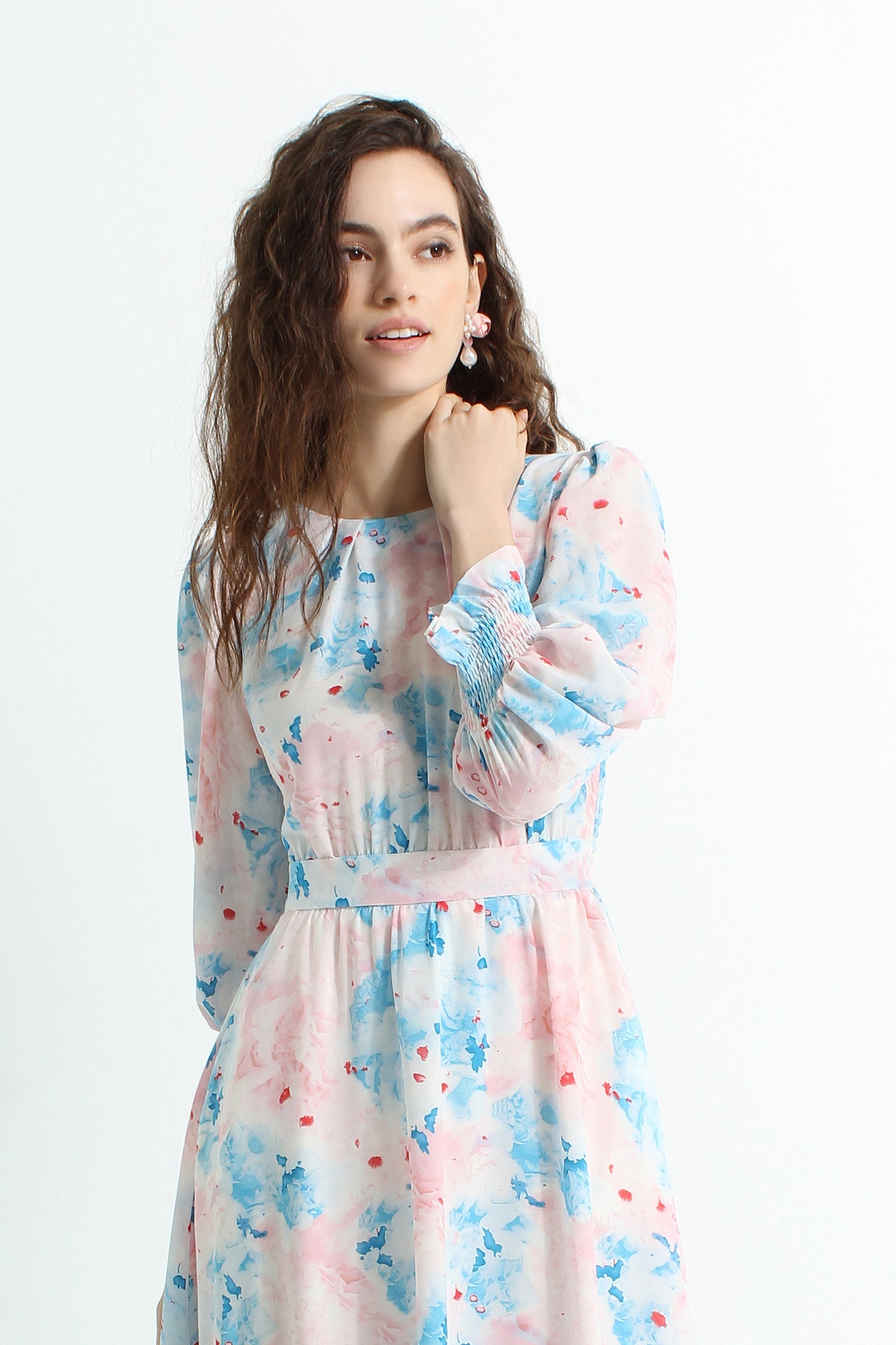Ayanna Ruffled Floral Dress