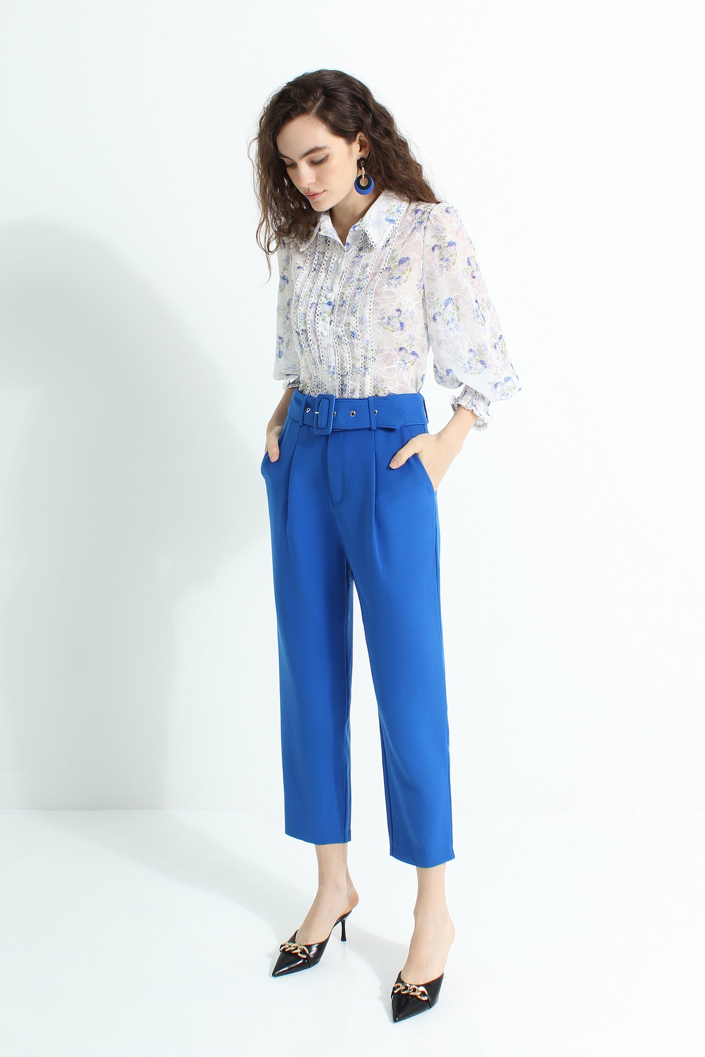 Ahvi Pants with Buckle Belt