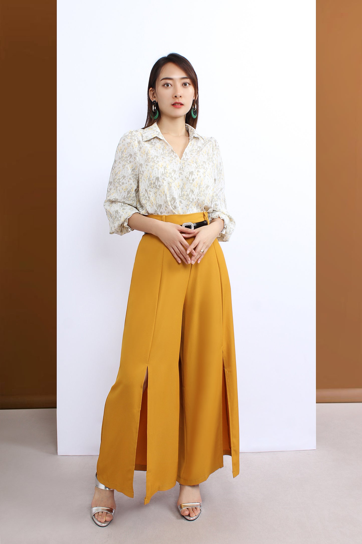 Overlapped Blouse In Prints