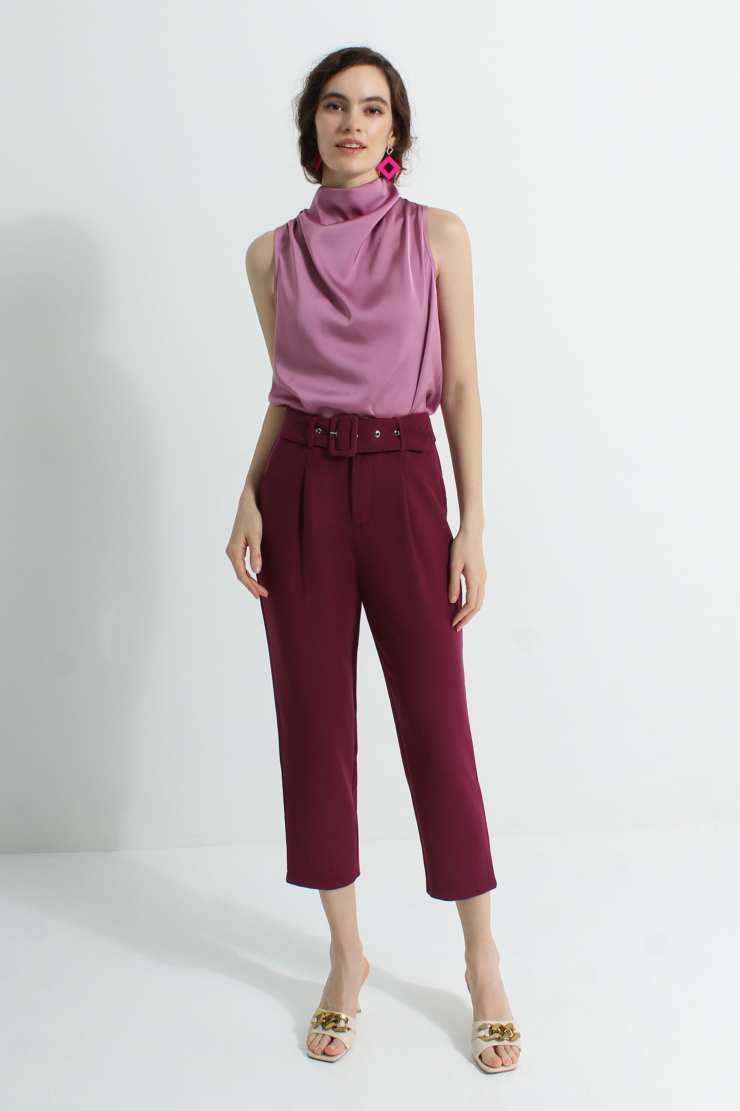 Ahvi Pants with Buckle Belt