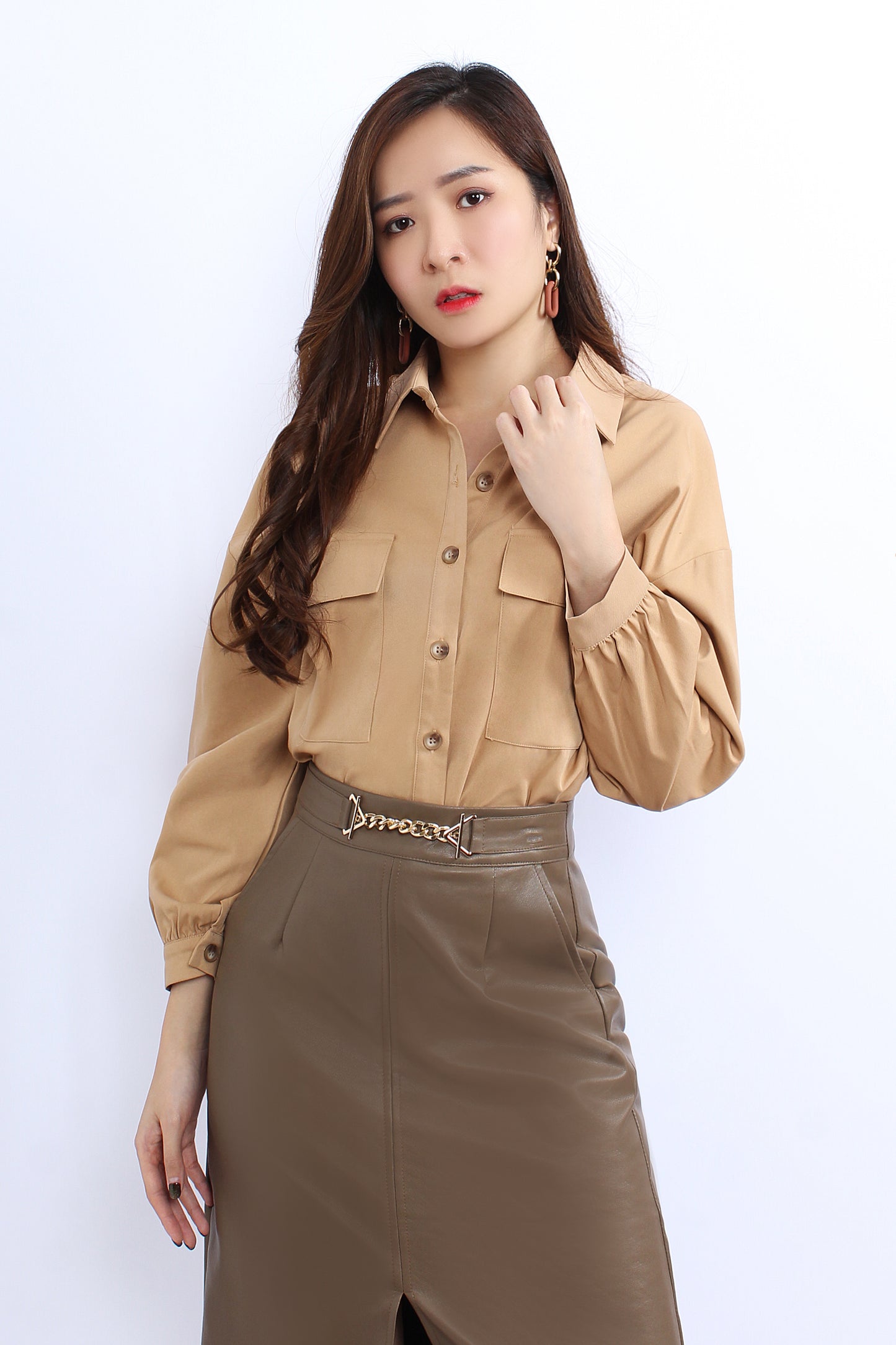 Shirt With Patch Pockets