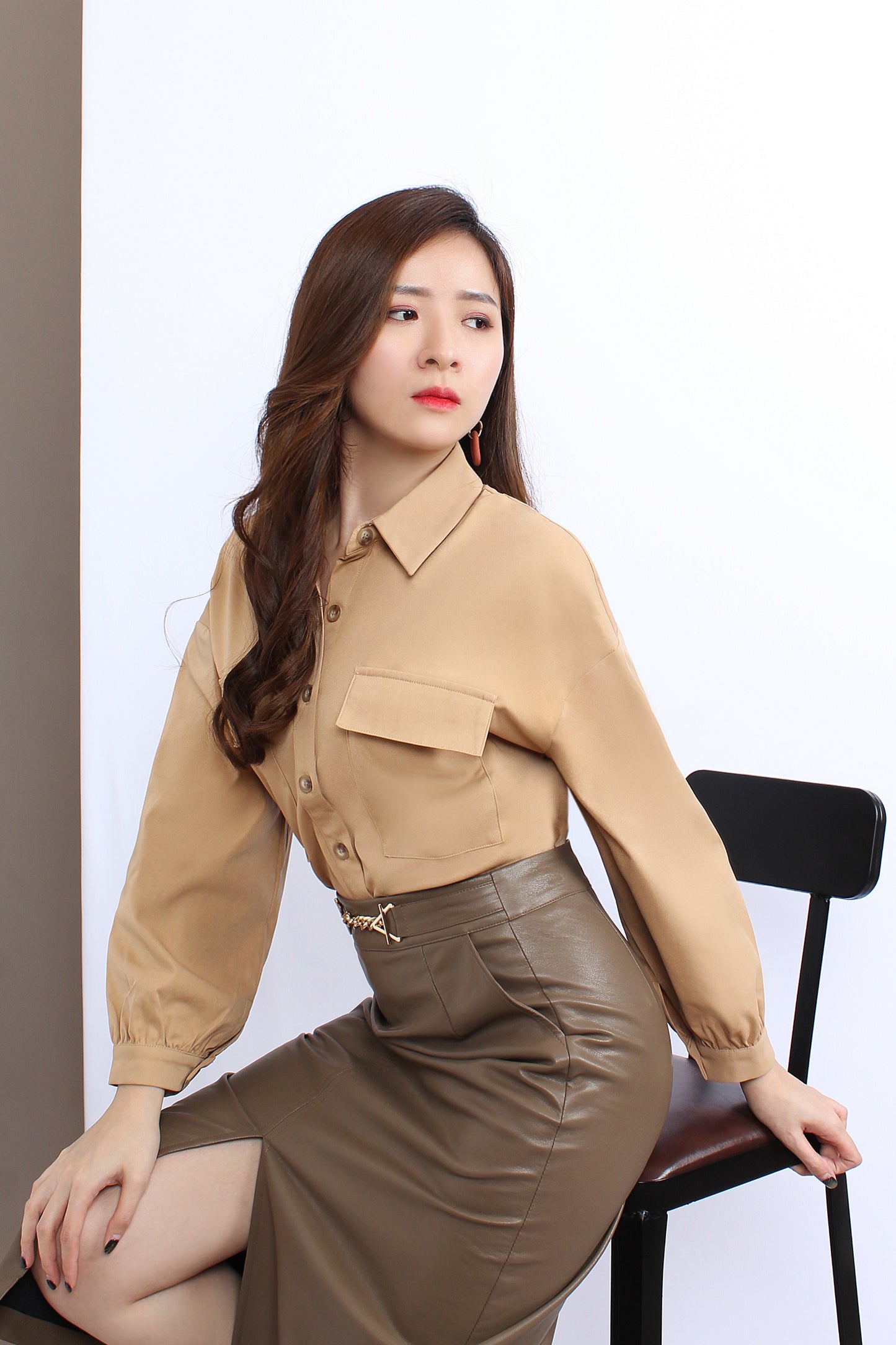 Shirt With Patch Pockets
