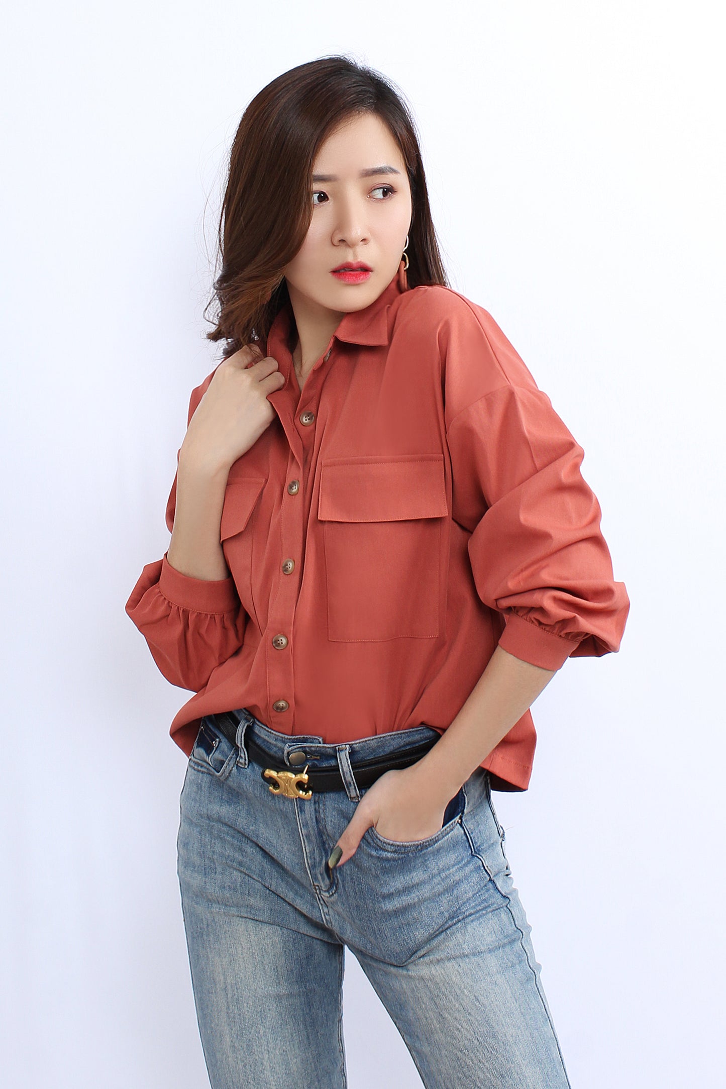 Shirt With Patch Pockets