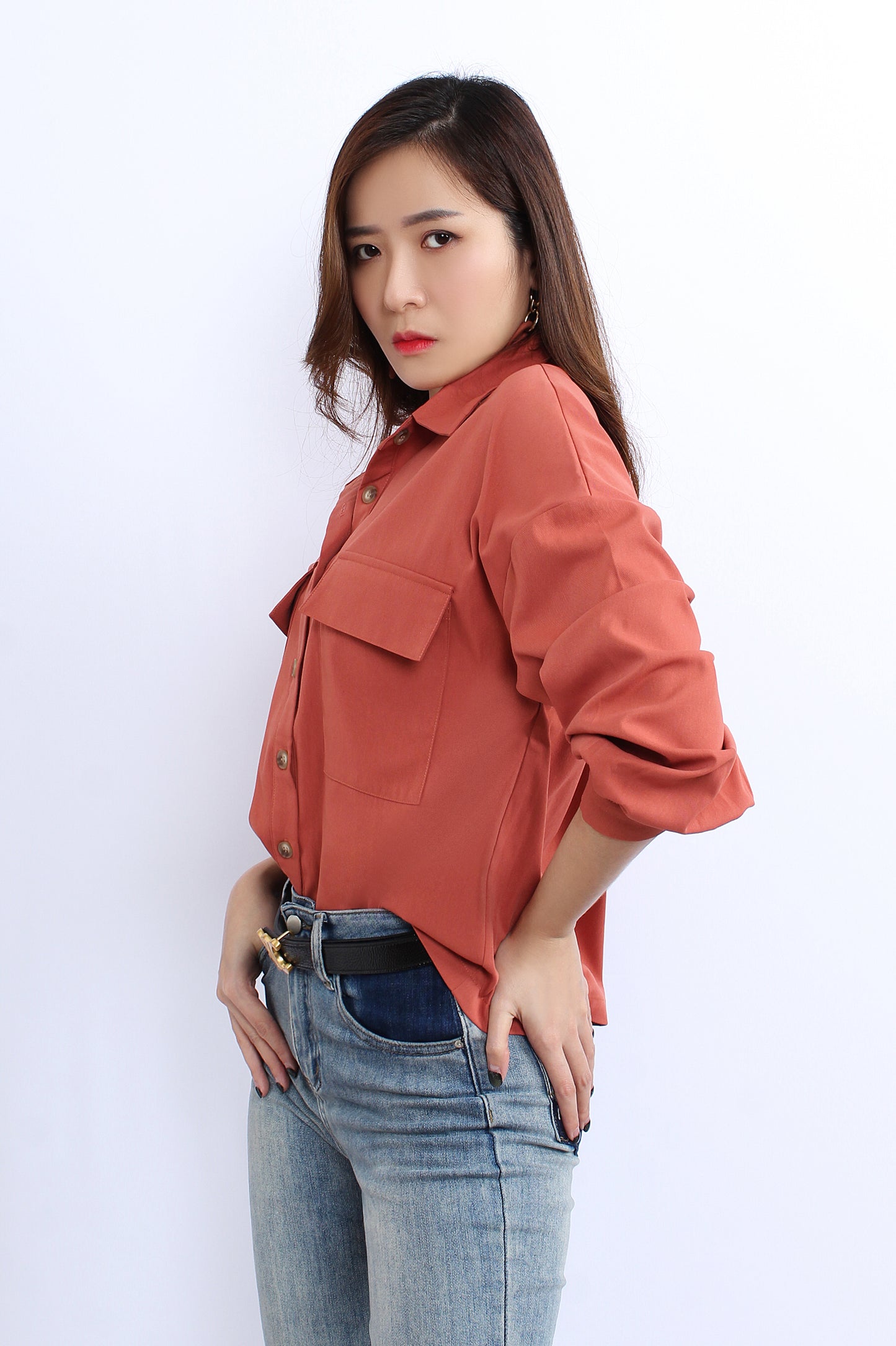 Shirt With Patch Pockets