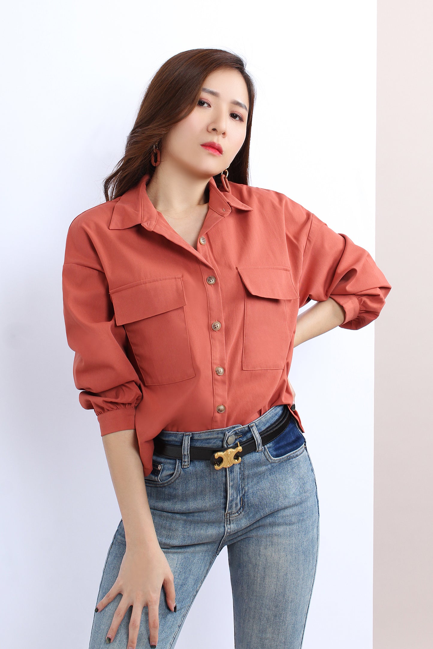 Shirt With Patch Pockets