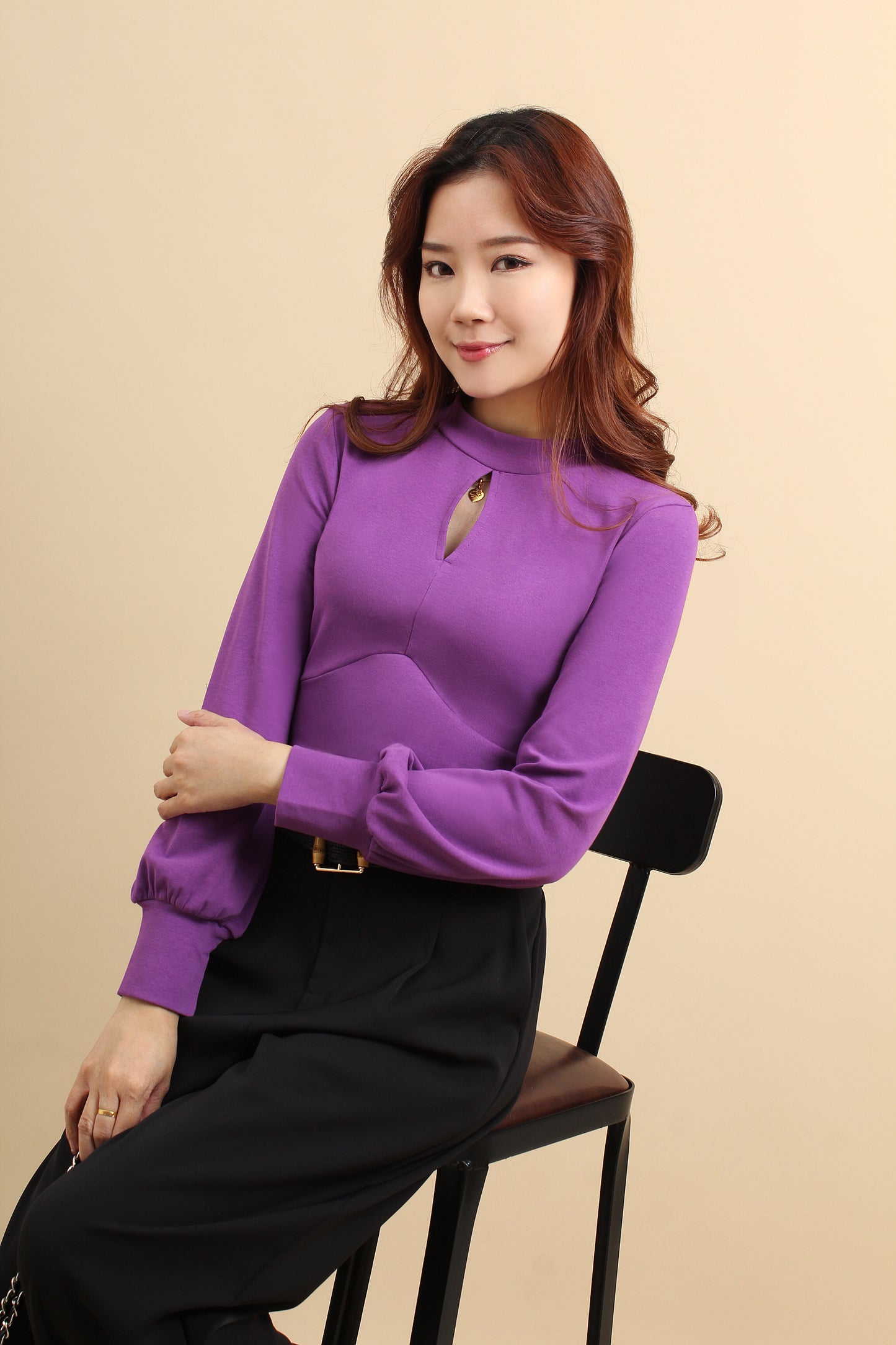 Mina Long Sleeve Cotton Top