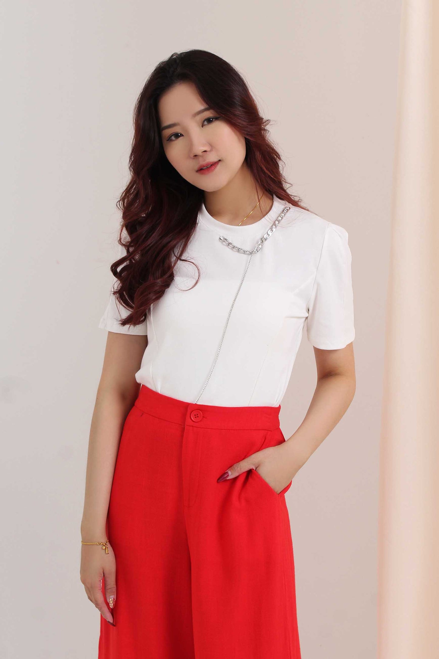 Miranda Crop Wide Leg High-rise Long Pants