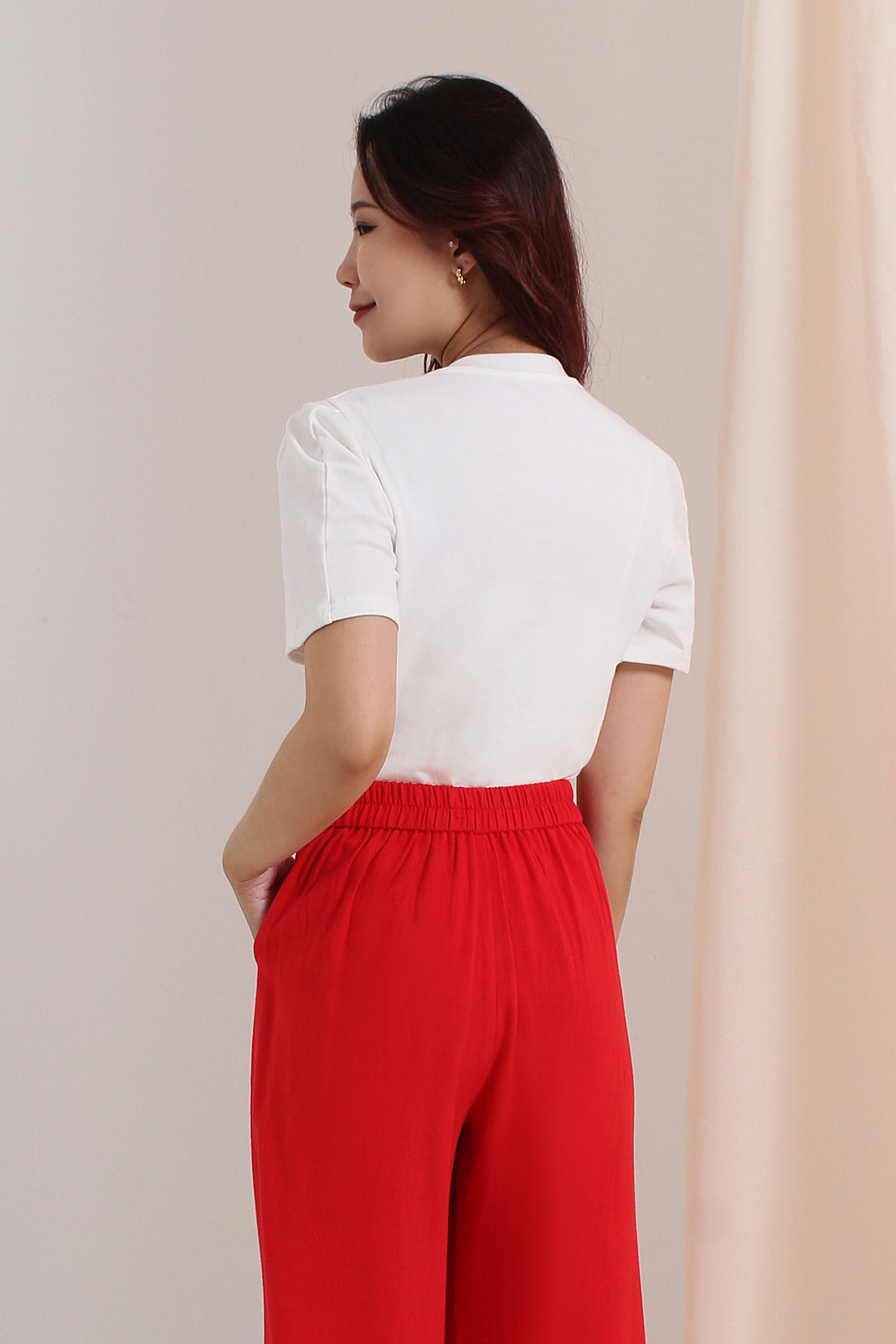 Miranda Crop Wide Leg High-rise Long Pants