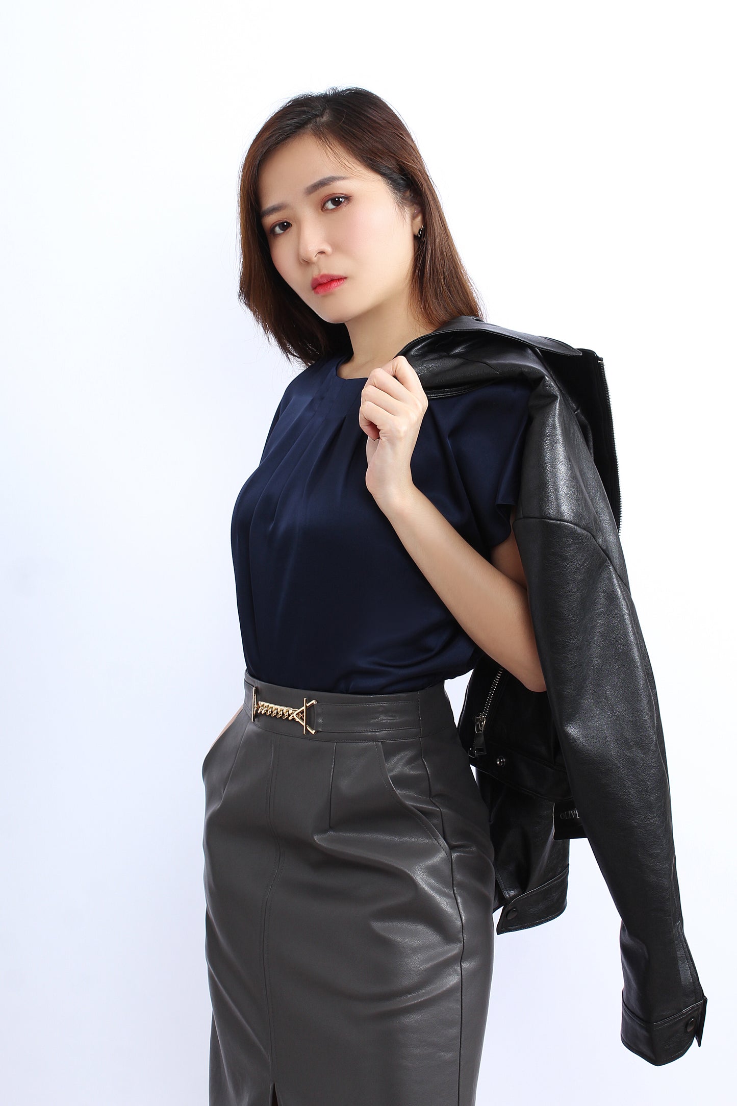 Audrey Box Pleated Blouse