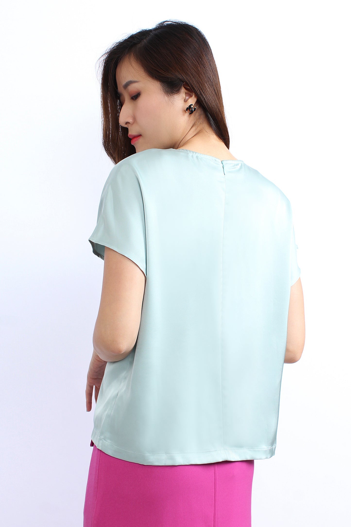 Audrey Box Pleated Blouse