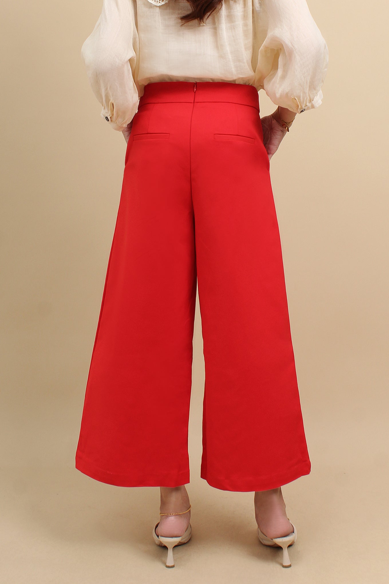 Gemara Hight Waist Straight-cut Trousers