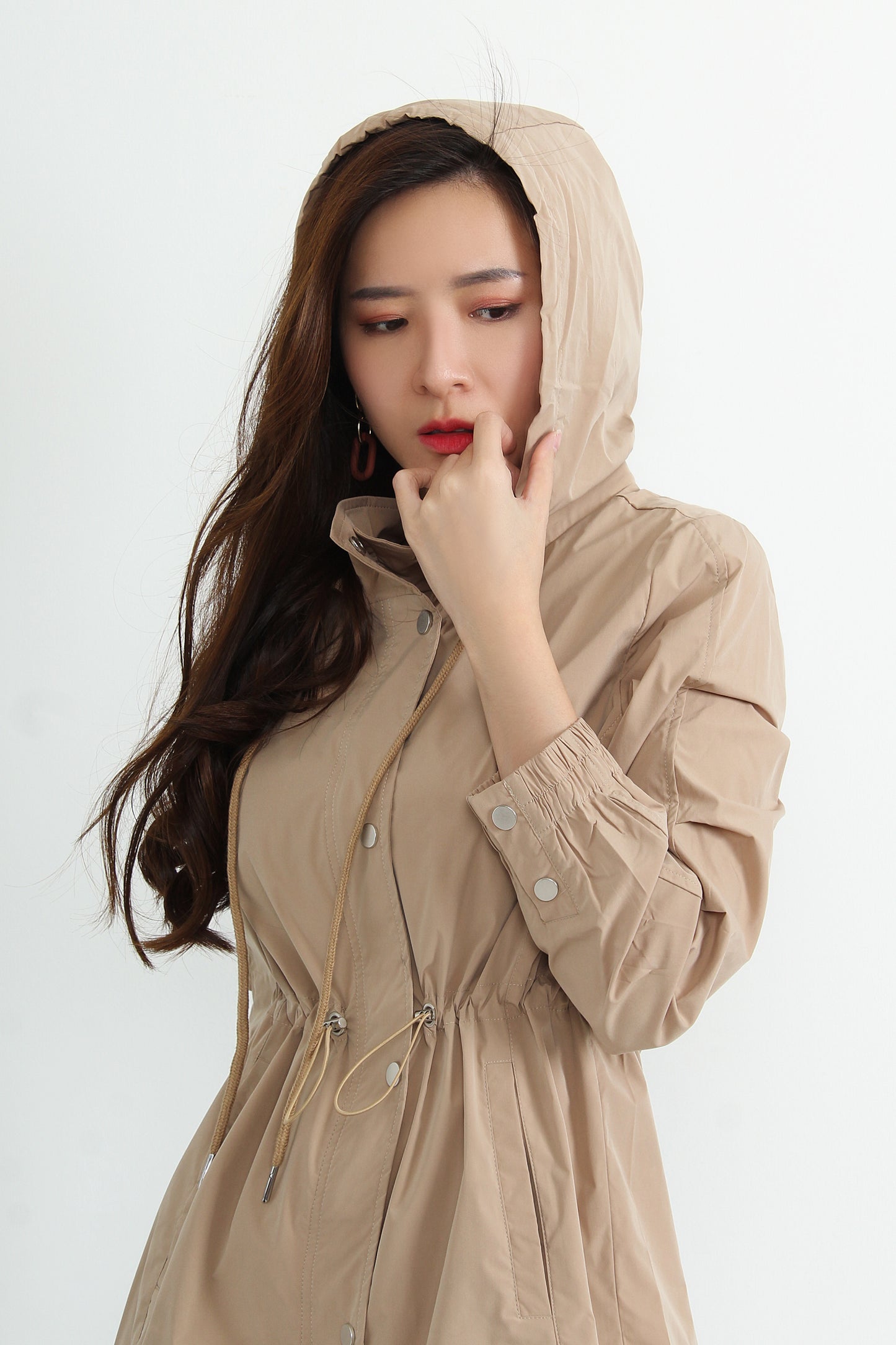 Noemie Drawstring Parka Jacket