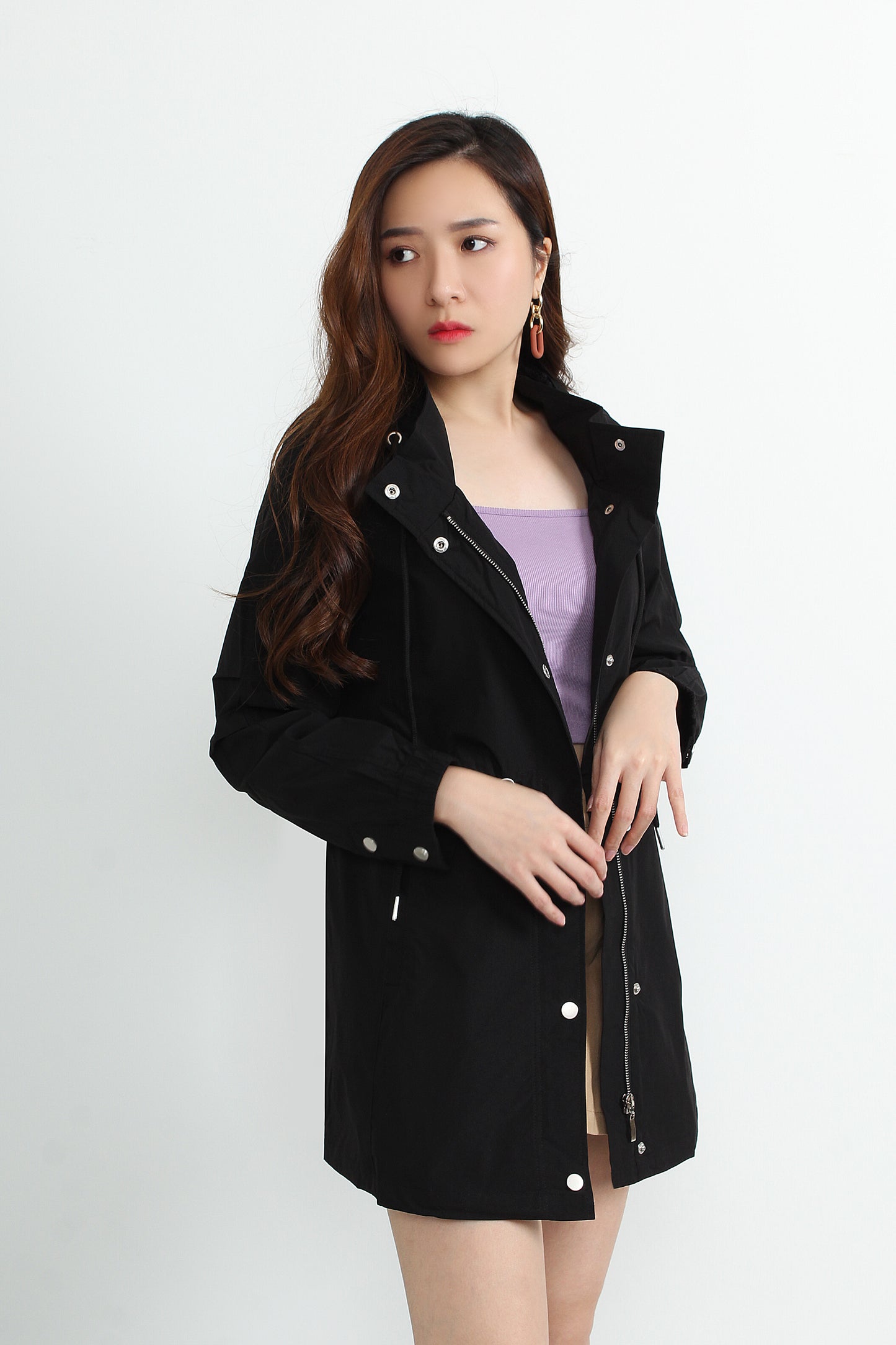 Noemie Drawstring Parka Jacket