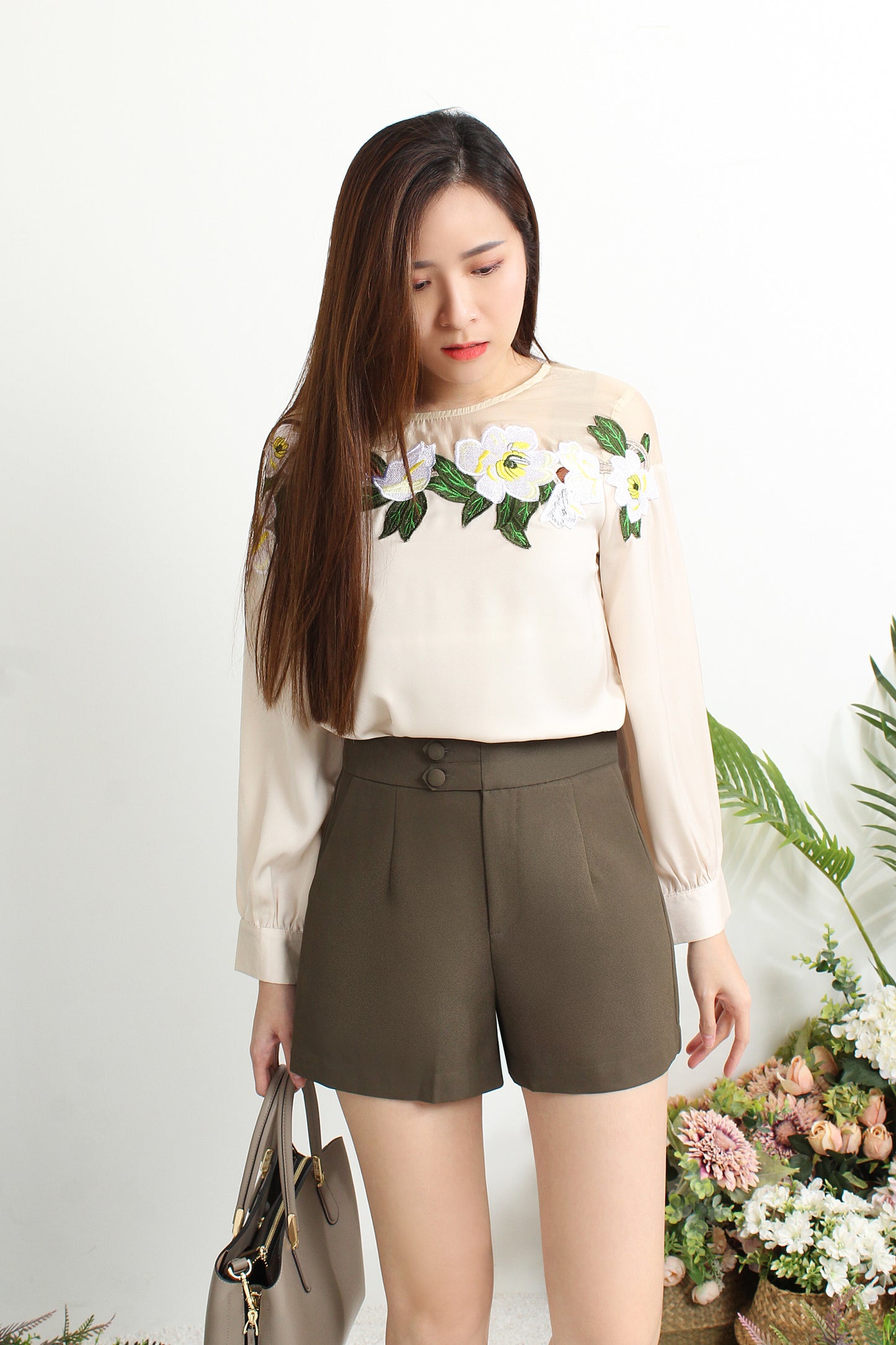 Alizee Double Button Shorts