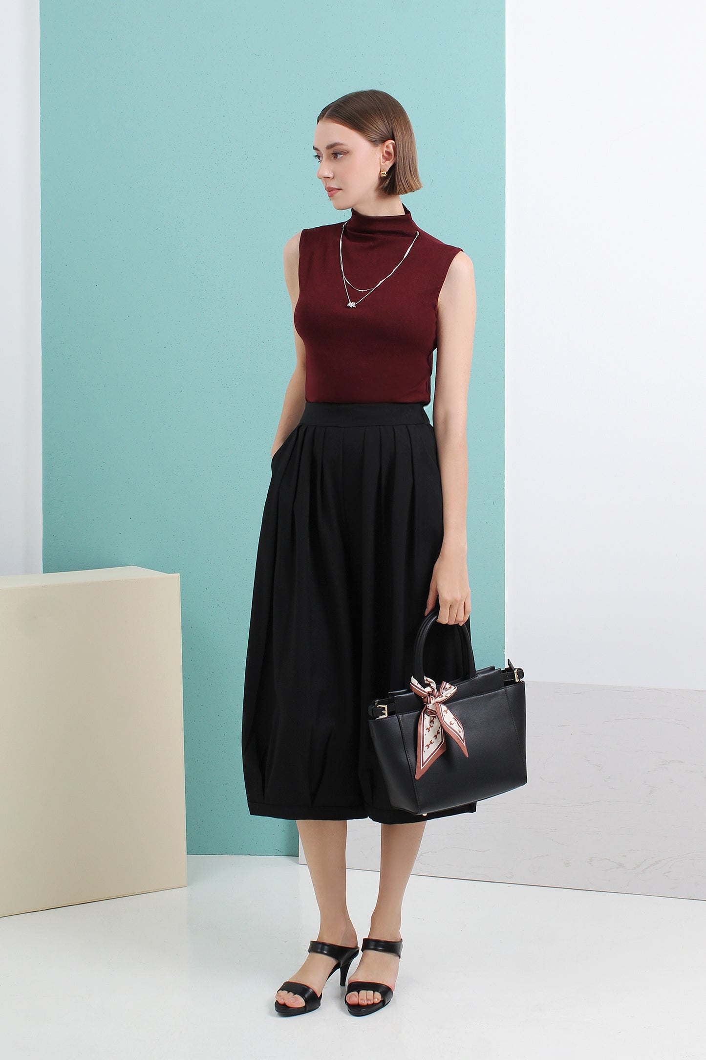 Opal Bubble Hem Mid-length Dress