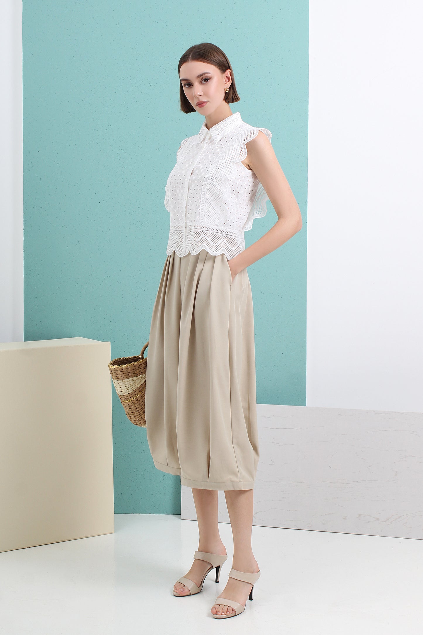 Opal Bubble Hem Mid-length Dress