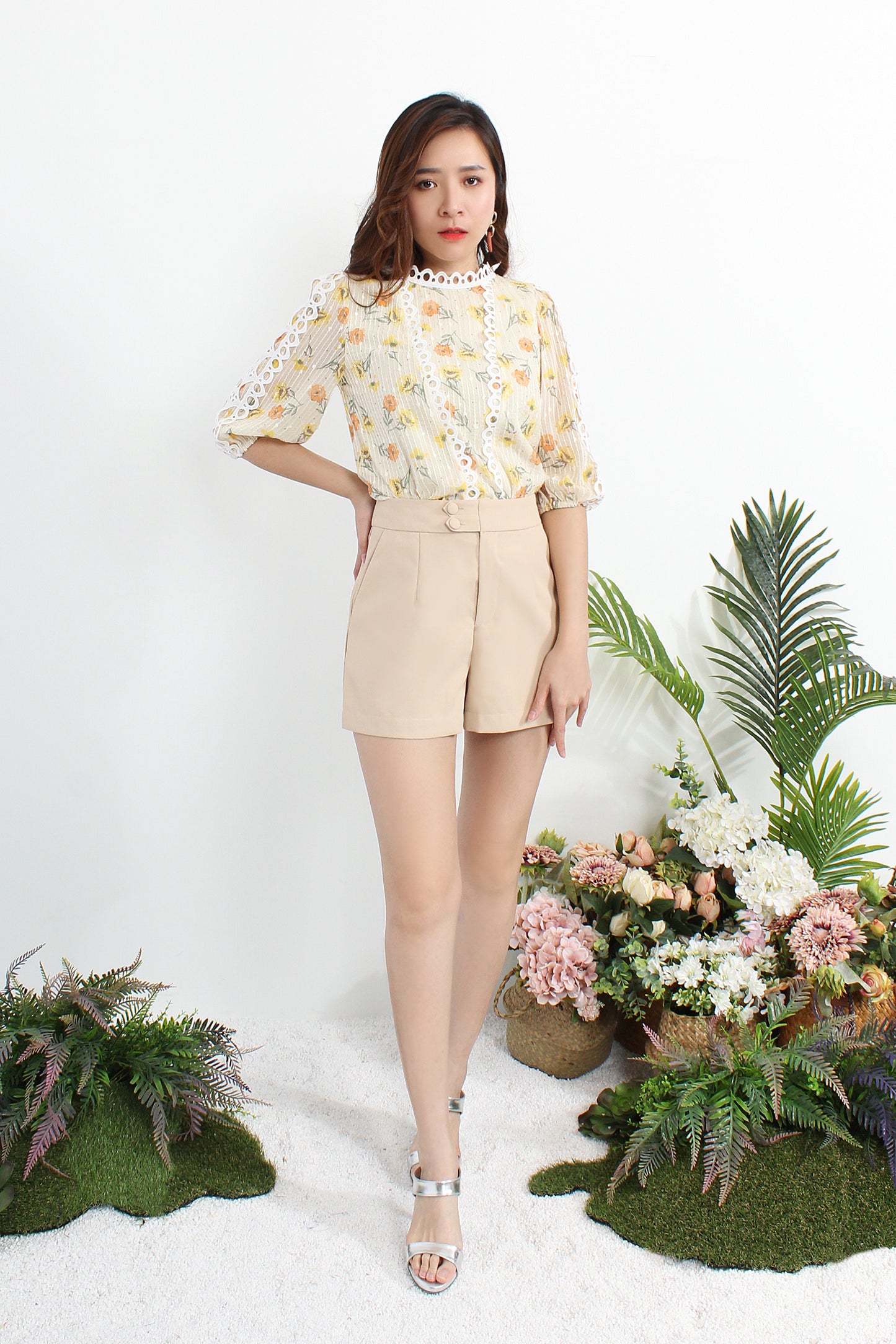 Alizee Double Button Shorts