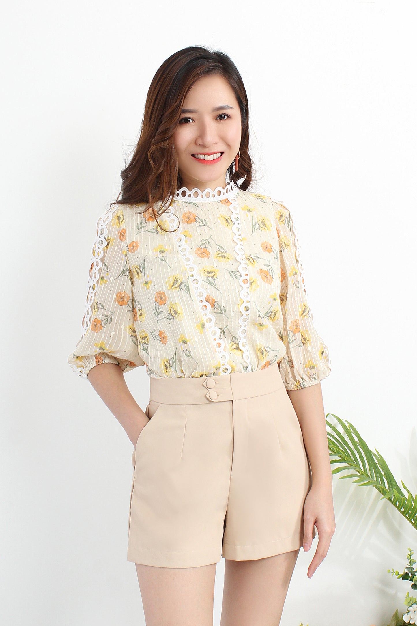 Alizee Double Button Shorts