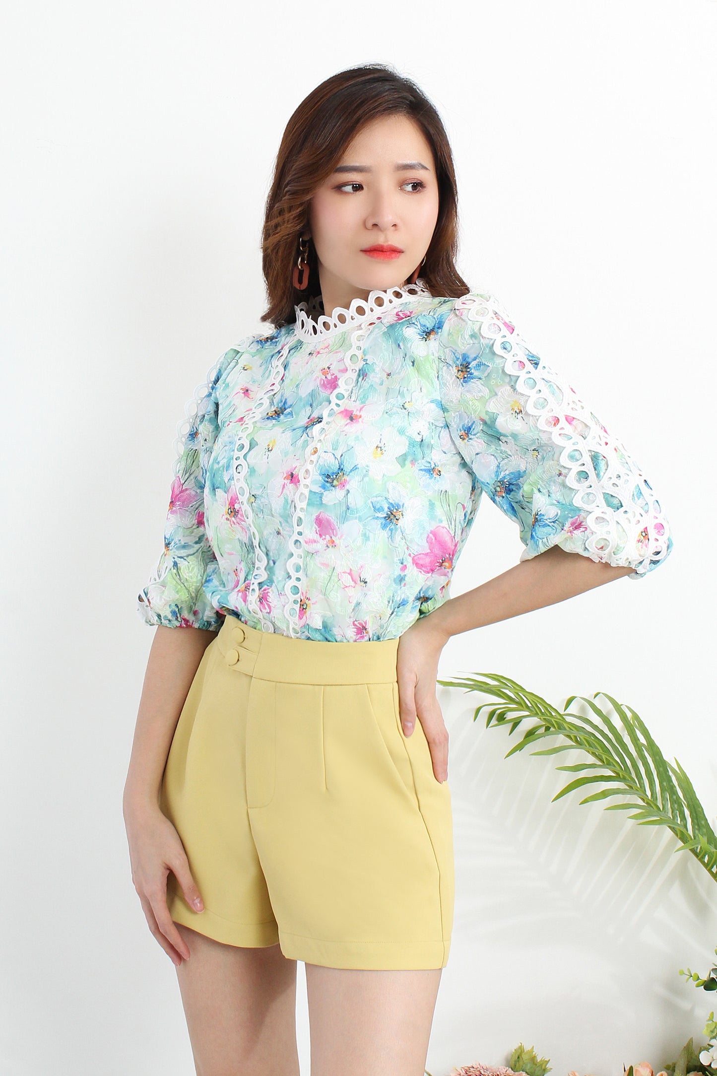 Alizee Double Button Shorts