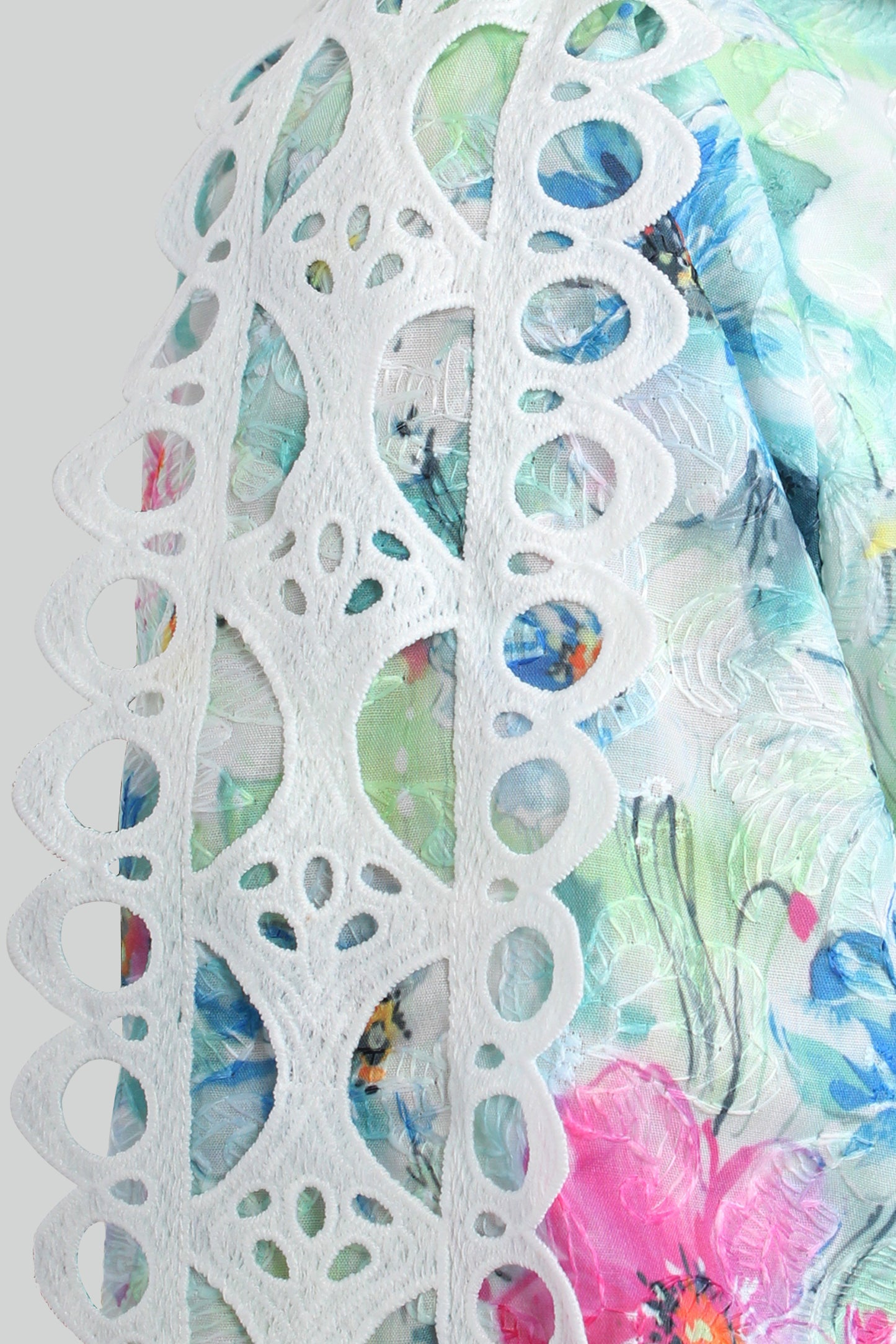Antheia Floral Printed Blouse With Lace
