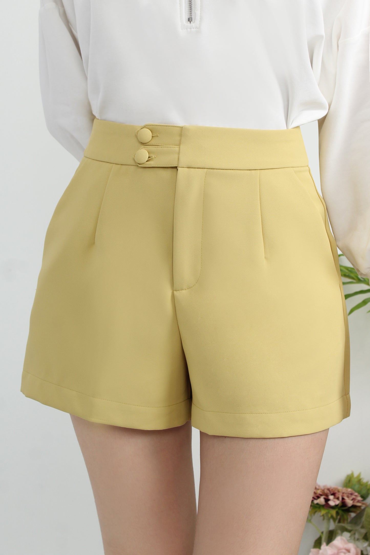 Alizee Double Button Shorts