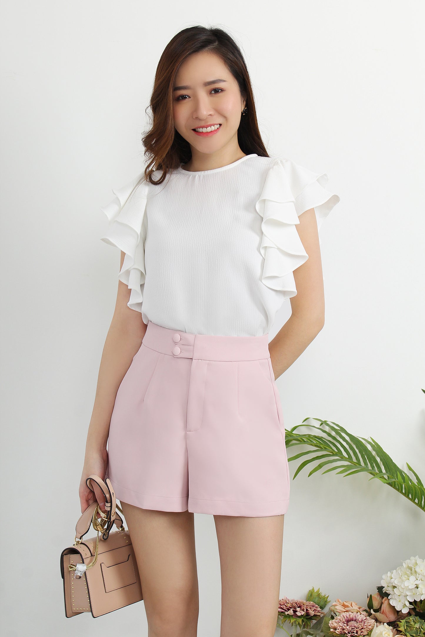 Alizee Double Button Shorts