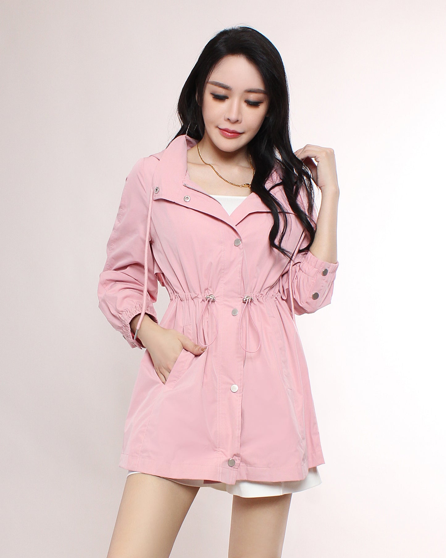 Noemie Drawstring Parka Jacket