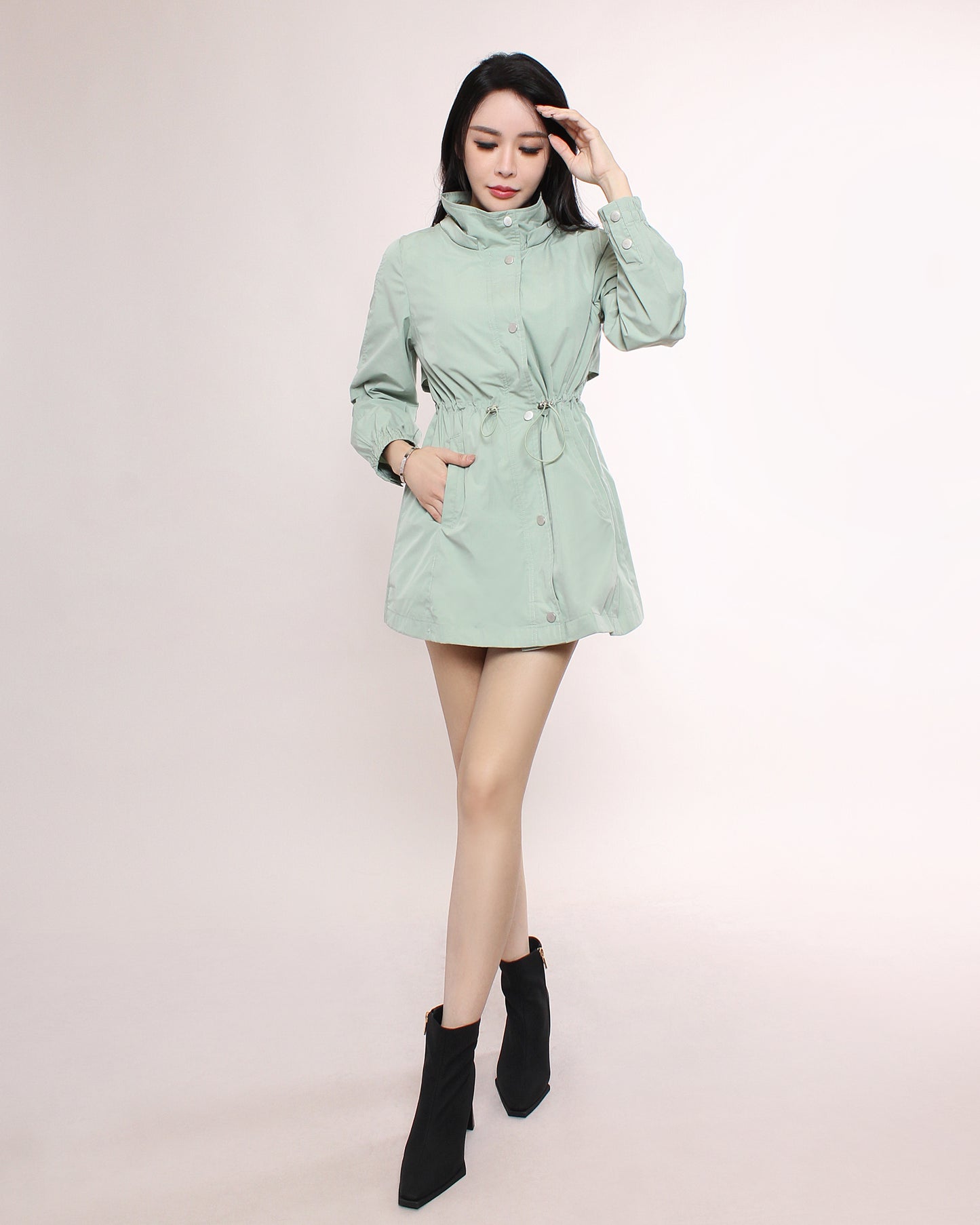 Noemie Drawstring Parka Jacket