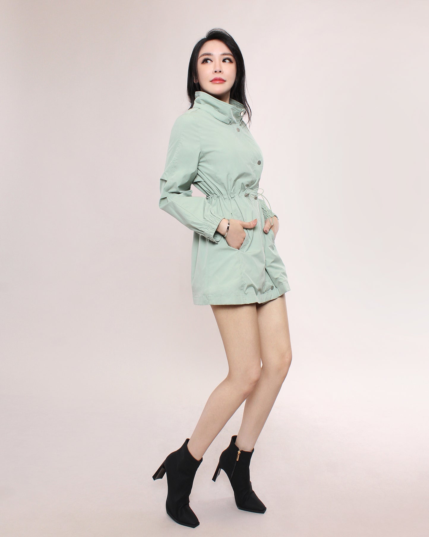 Noemie Drawstring Parka Jacket