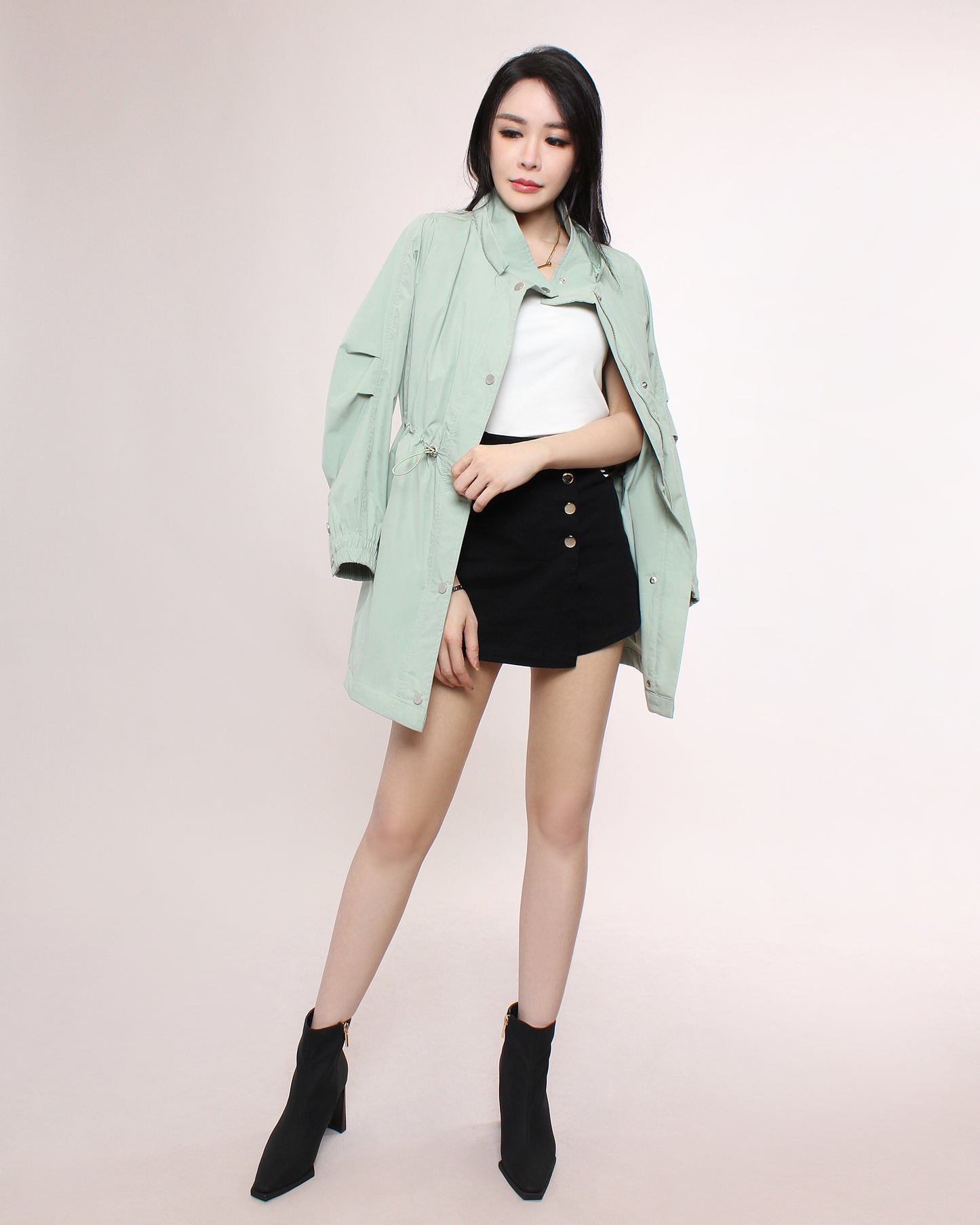 Noemie Drawstring Parka Jacket